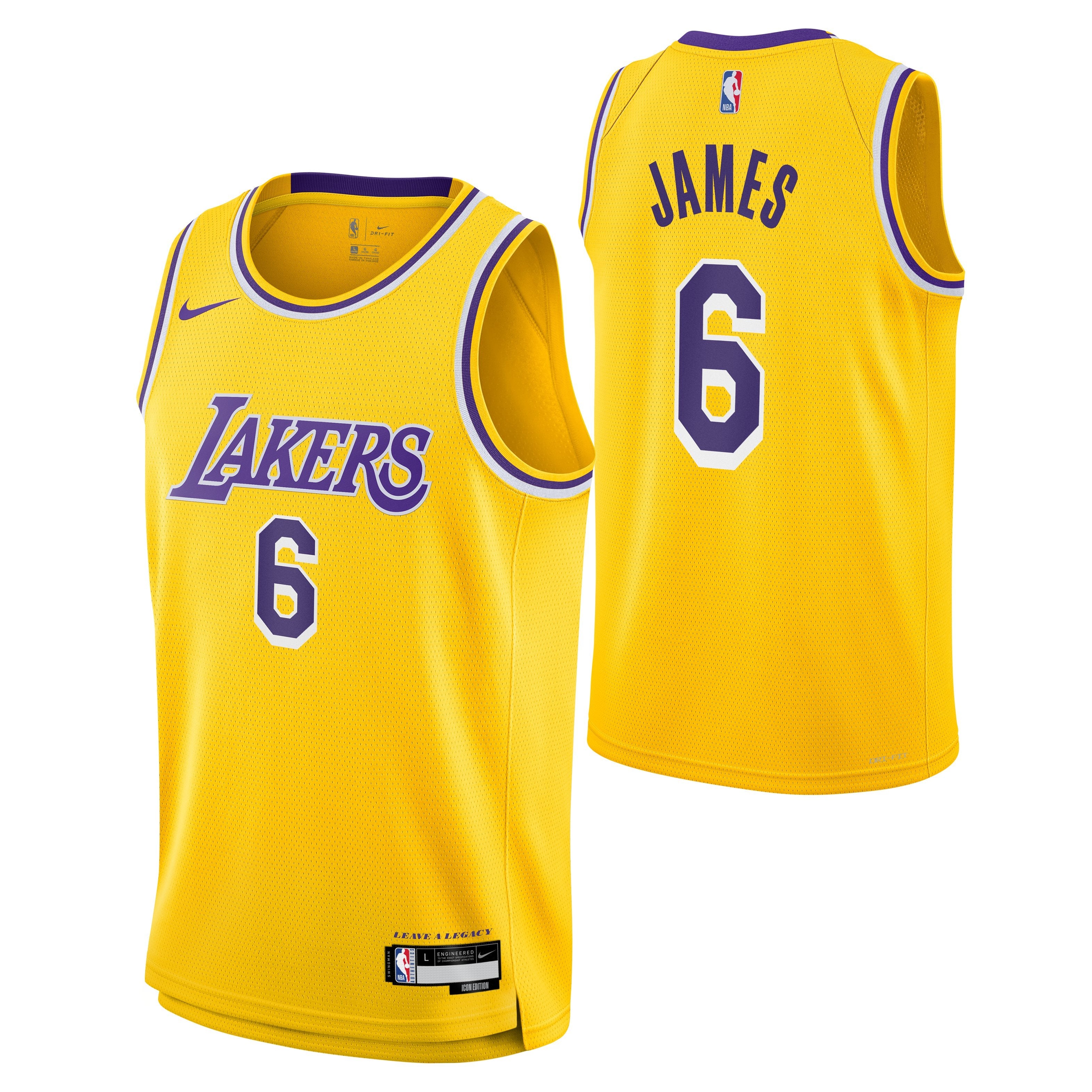 Los Angeles Lakers Lebron James Icon Swingman Replica Jersey