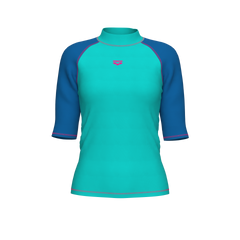 Womens Graphic Short Sleeve Rash Vest