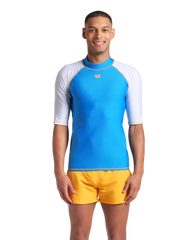 Mens Arena Graphic Short Sleeve Rash Vest