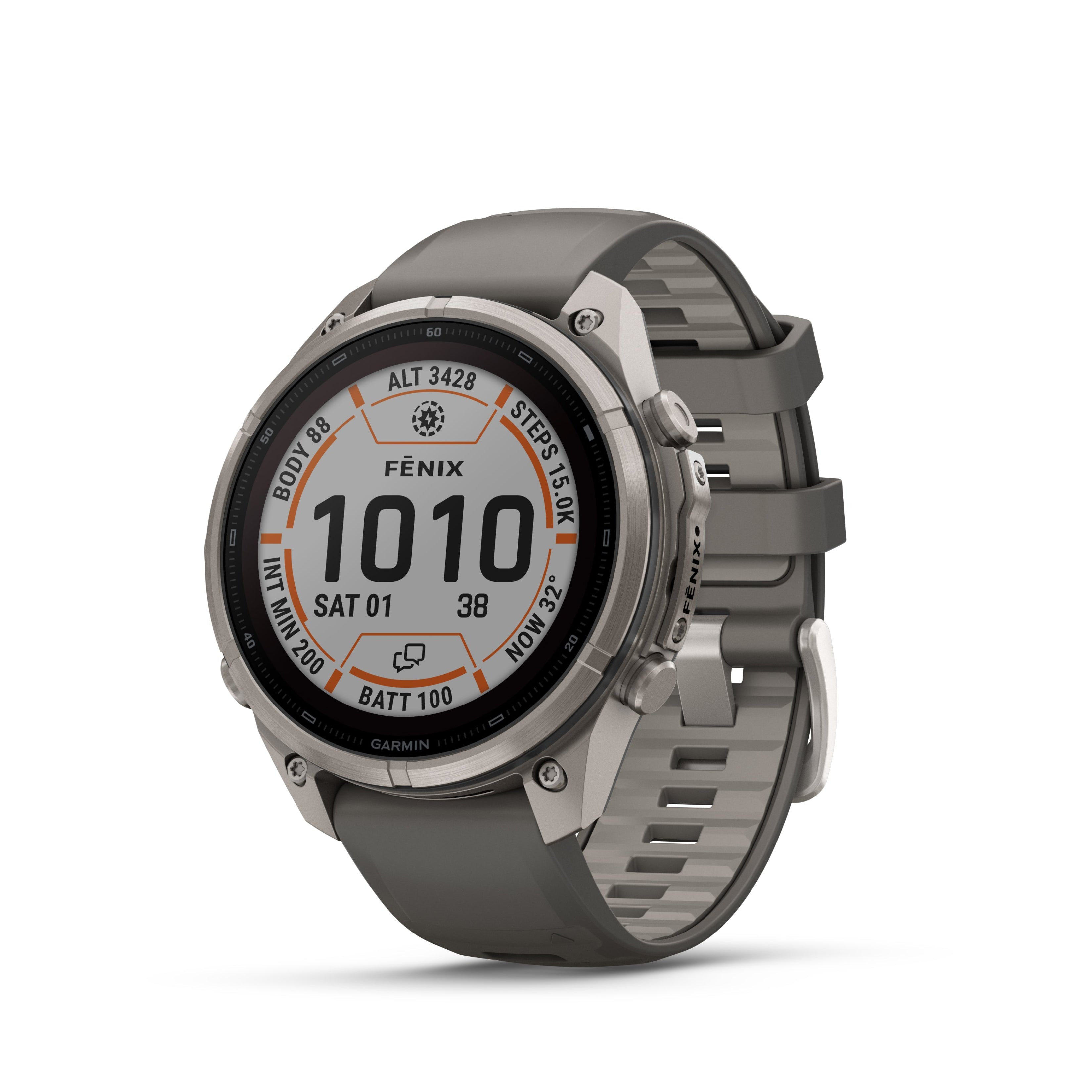 Fenix 9 Pro Solar LTE Titanium Grey Band Multisport Watch 47MM