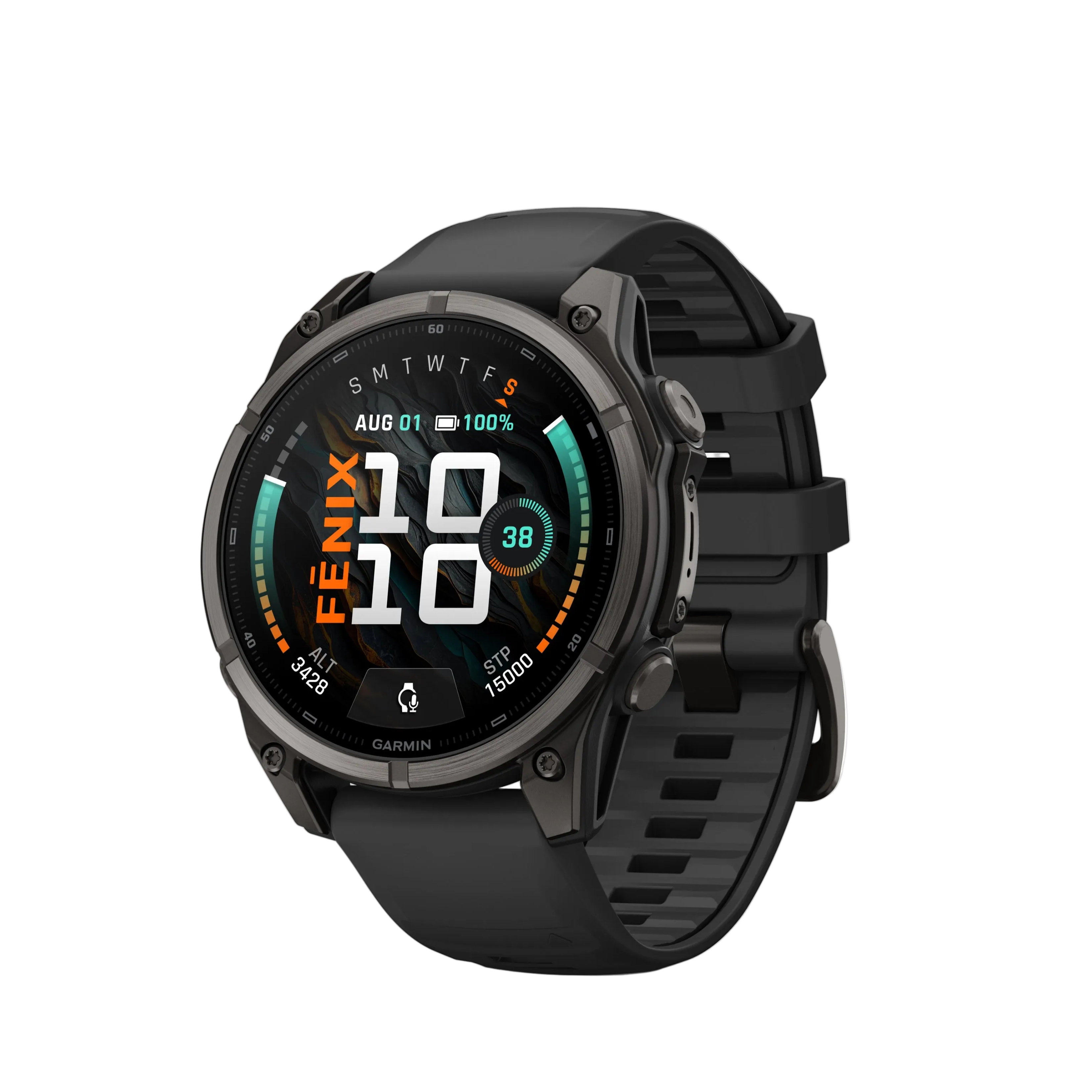 Fenix 9 Amoled Carbon Gray Titanium With Black Band 51 MM