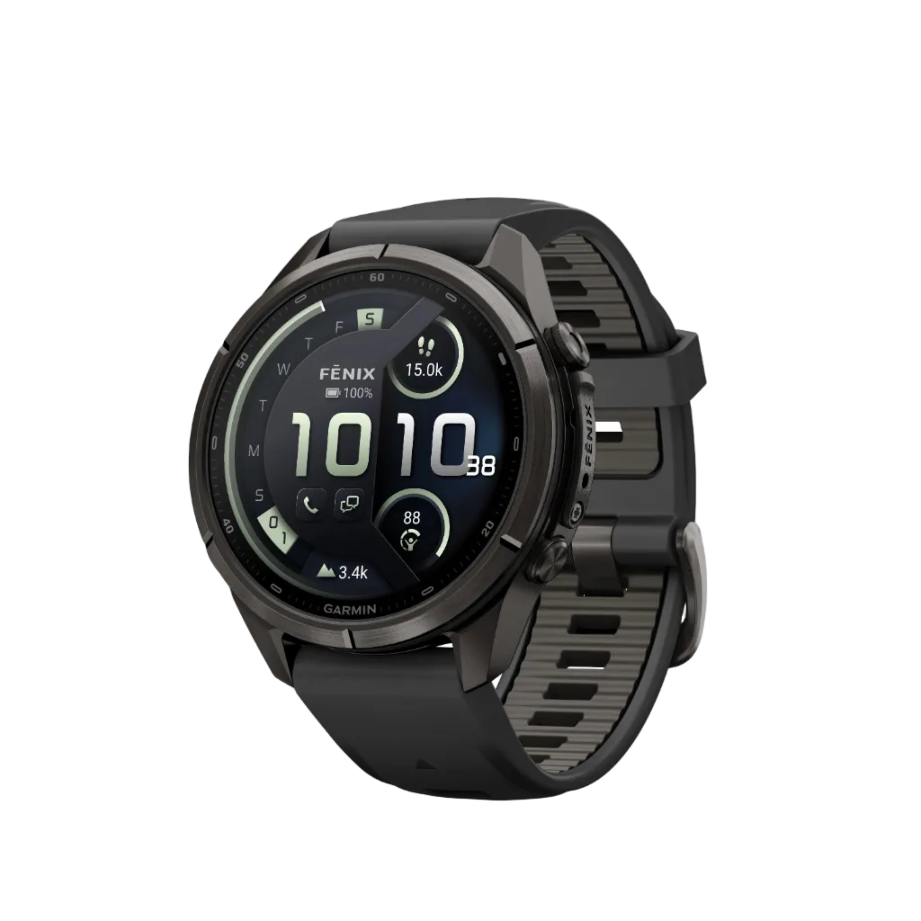 Fenix 9 Pro Amoled LTE Carbon Grey Titanium Black Band 43 MM