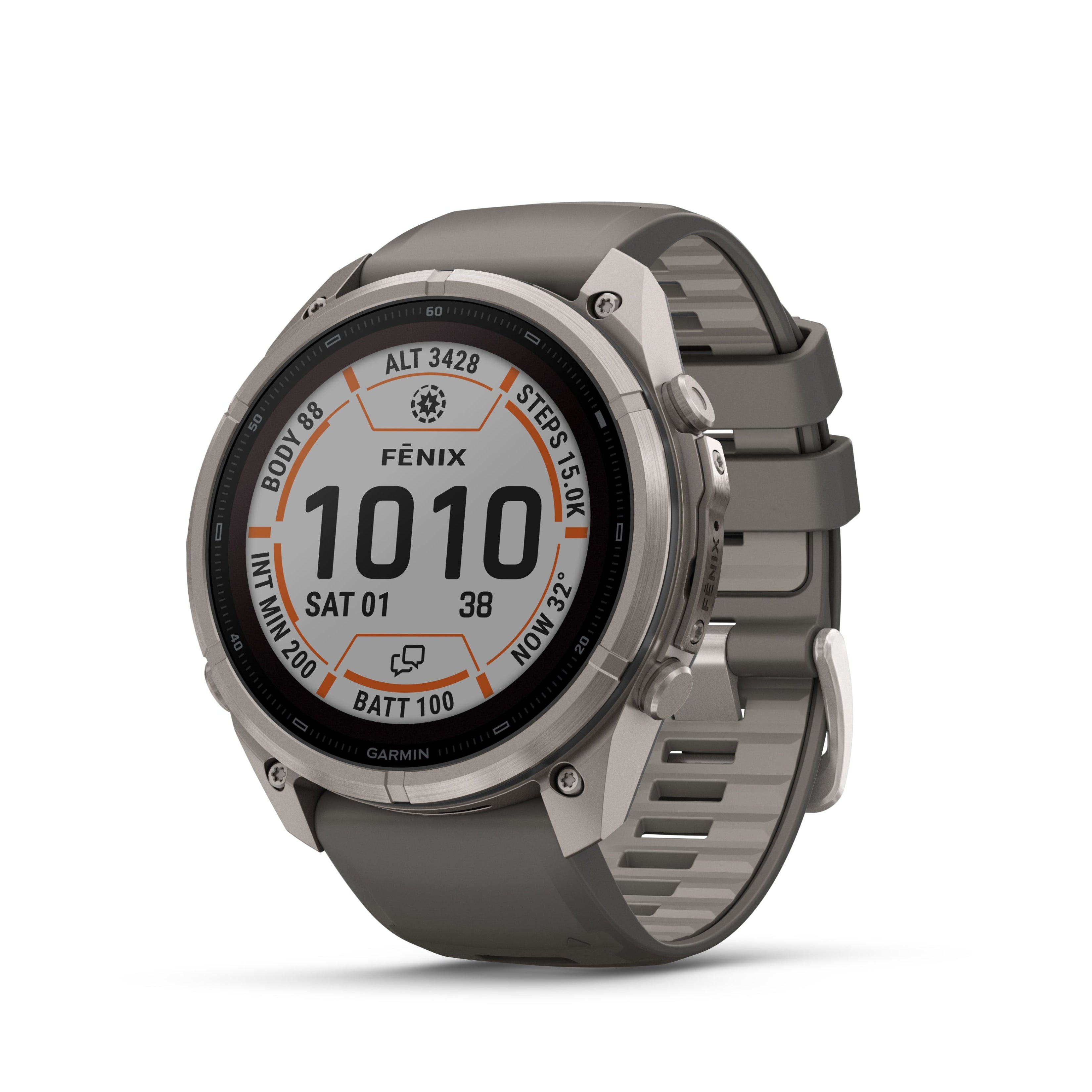 Fenix 9 Pro Solar LTE Titanium Grey Band Multisport Watch 51MM