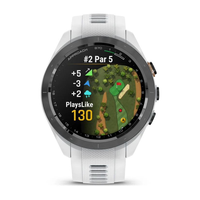 Approach S70 42 mm Black Ceramic Bezel White Silicone Band