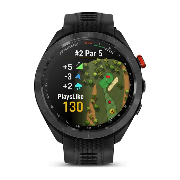Approach S70 47 Mm Ceramic Bezel With Black Silicone Band