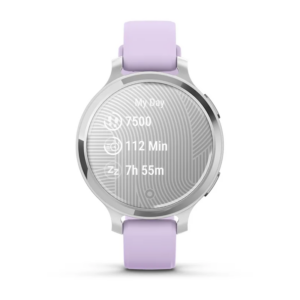 Lily 2 Active Silver With Purple Jasmine Silicone Band Watch