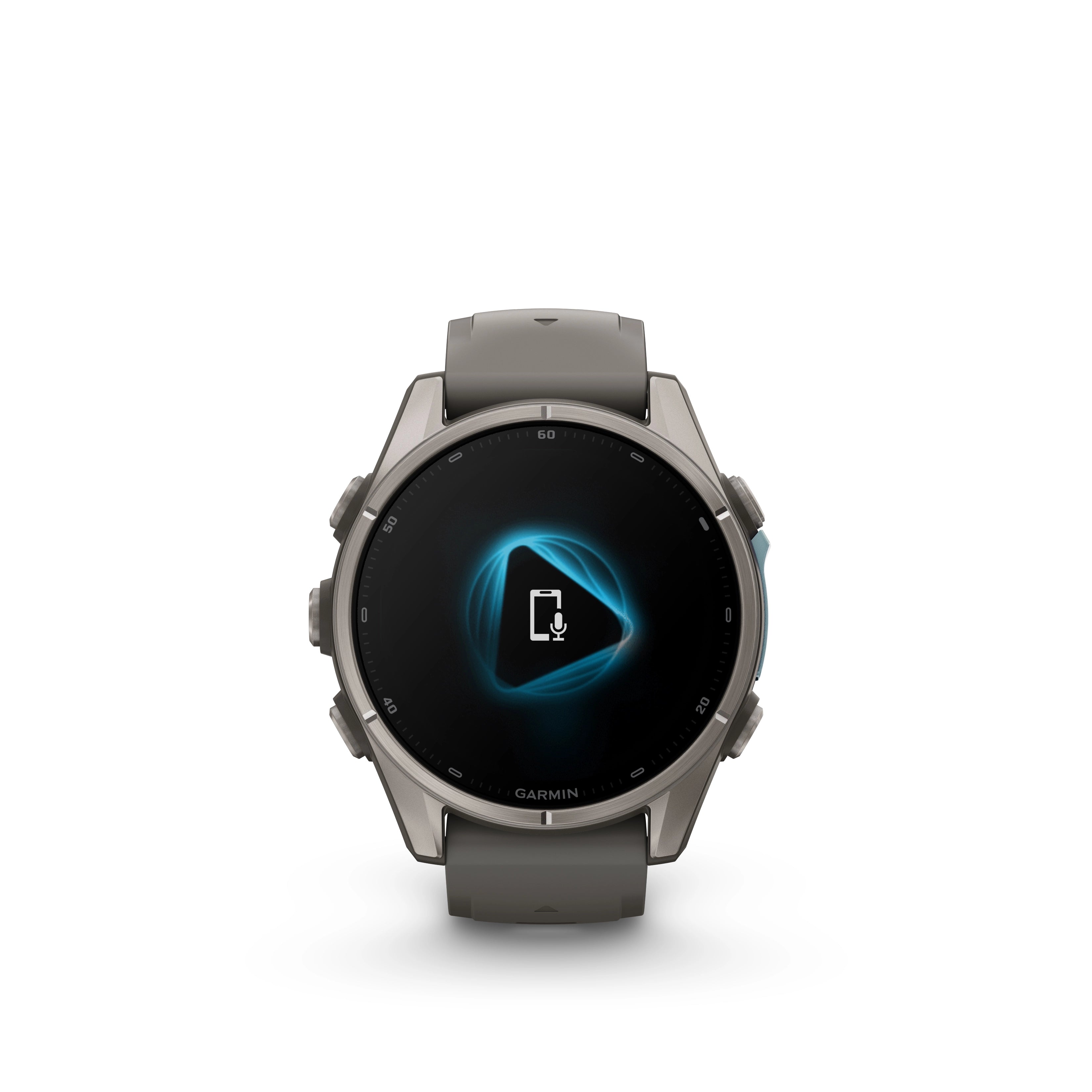 Fenix 9 Titanium Pebble Gray Band Multisport Watch 47 MM