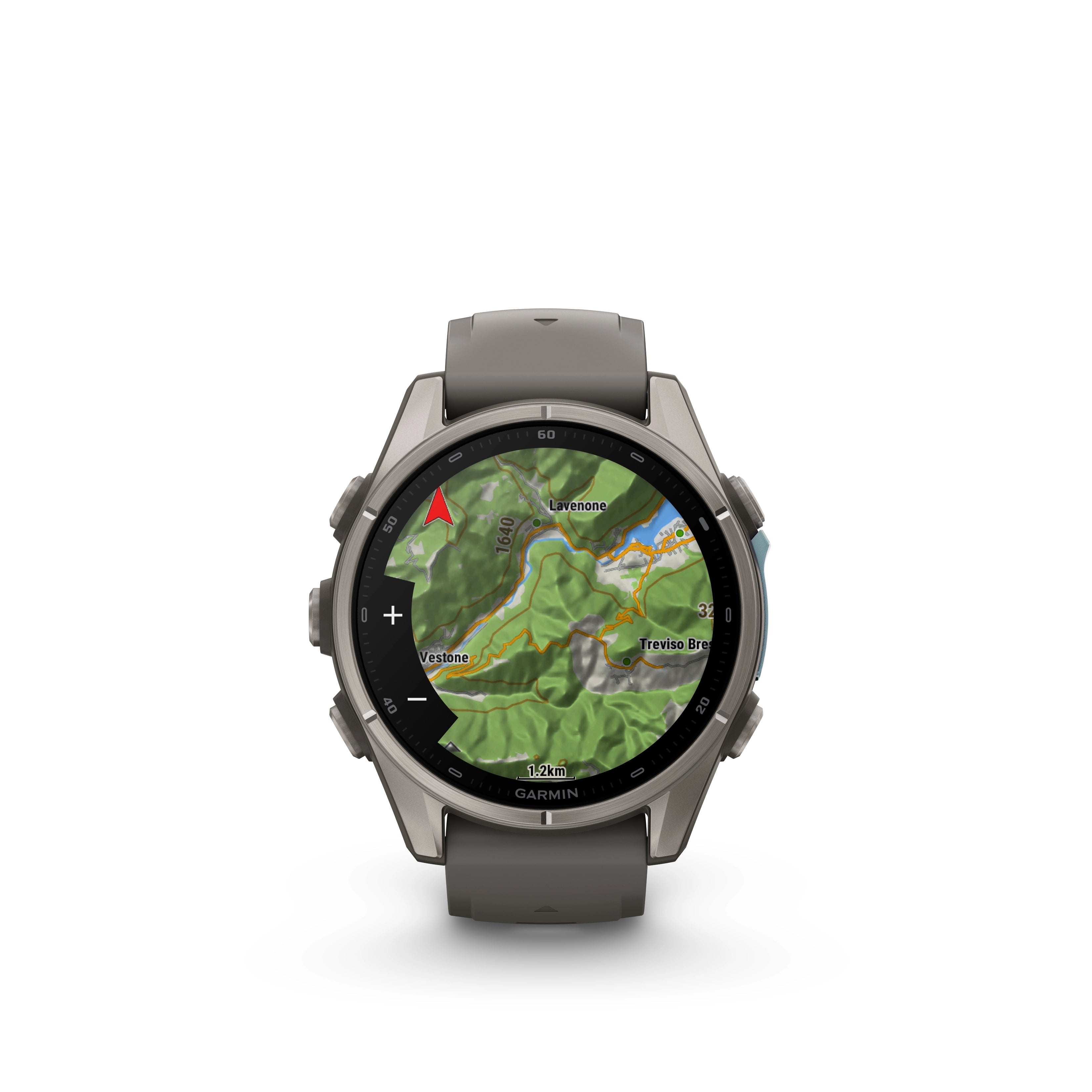 Fenix 9 Titanium Pebble Gray Band Multisport Watch 47 MM