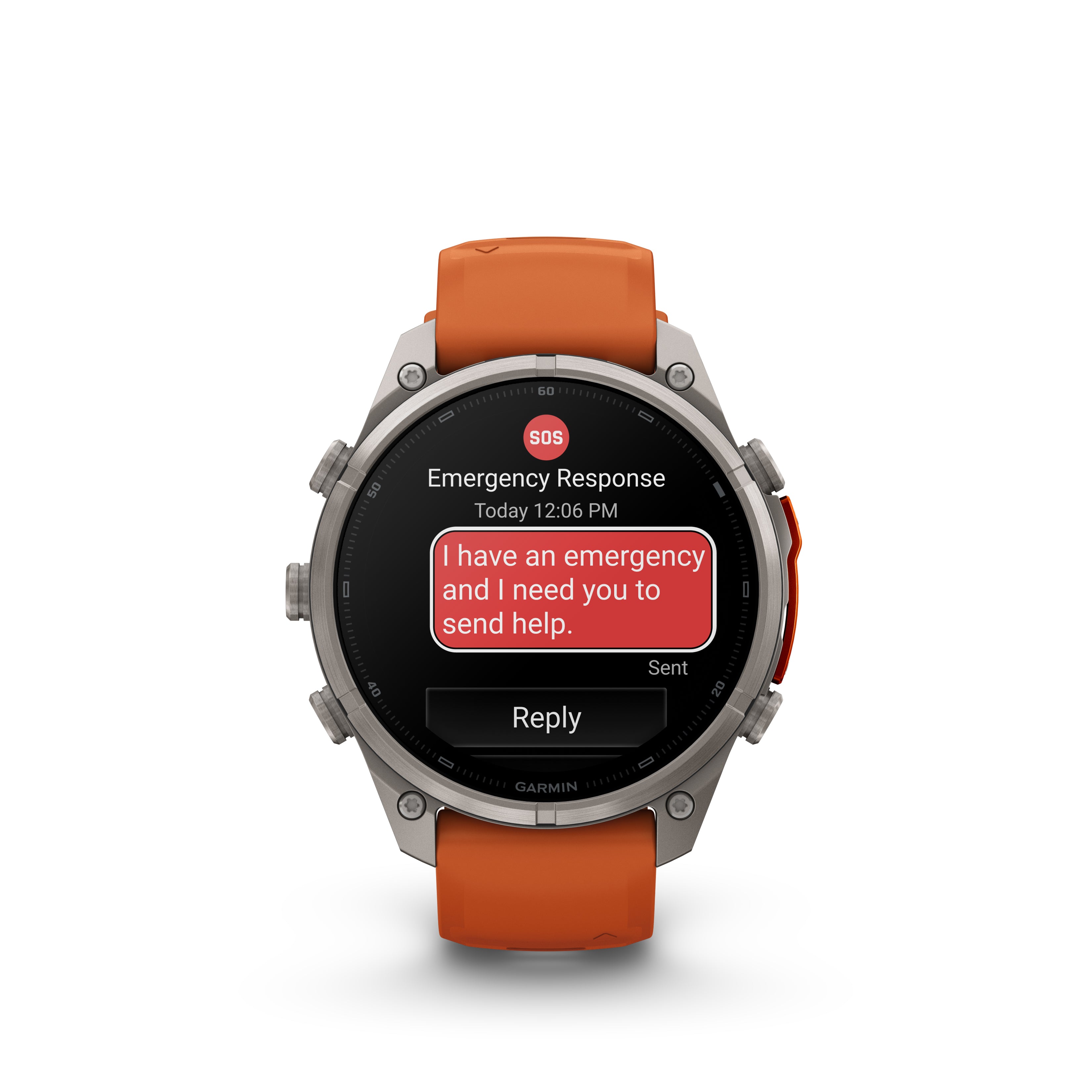 Fenix 9 Pro Amoled LTE Titanium With Spark Orange Band 47 MM