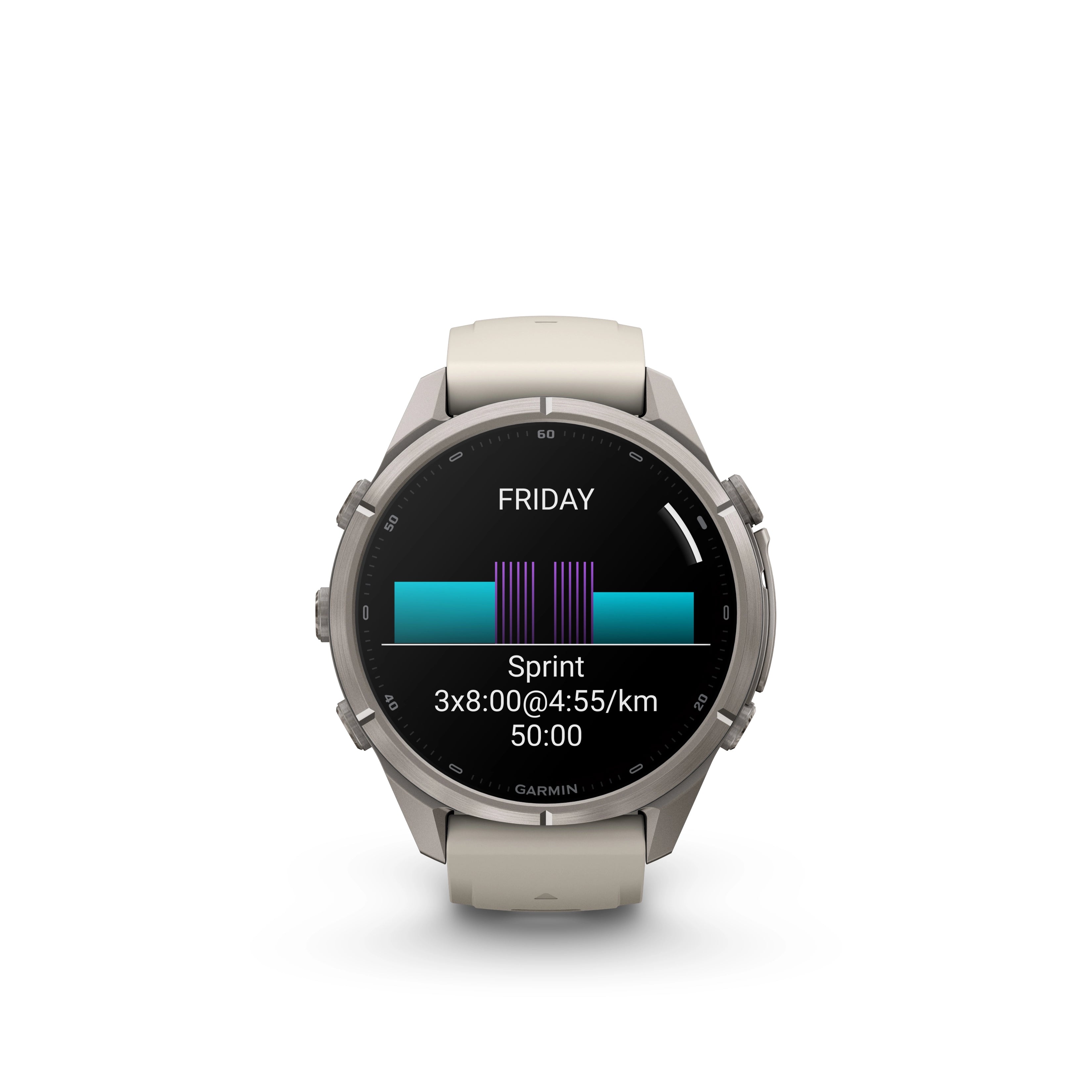 Fenix 9 Pro Amoled Titanium With Fog Grey Band 43 MM