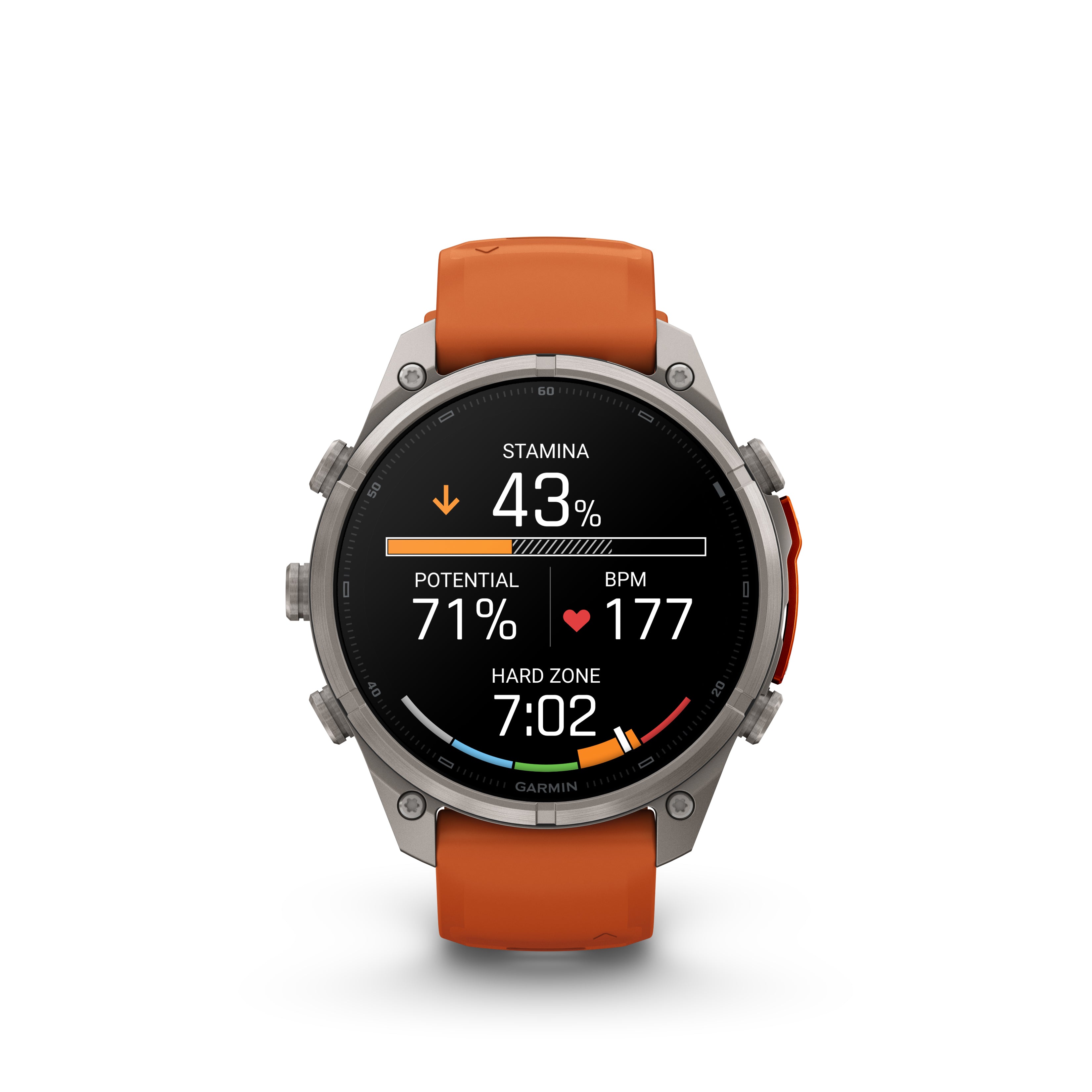 Fenix 9 Pro Amoled LTE Titanium With Spark Orange Band 47 MM