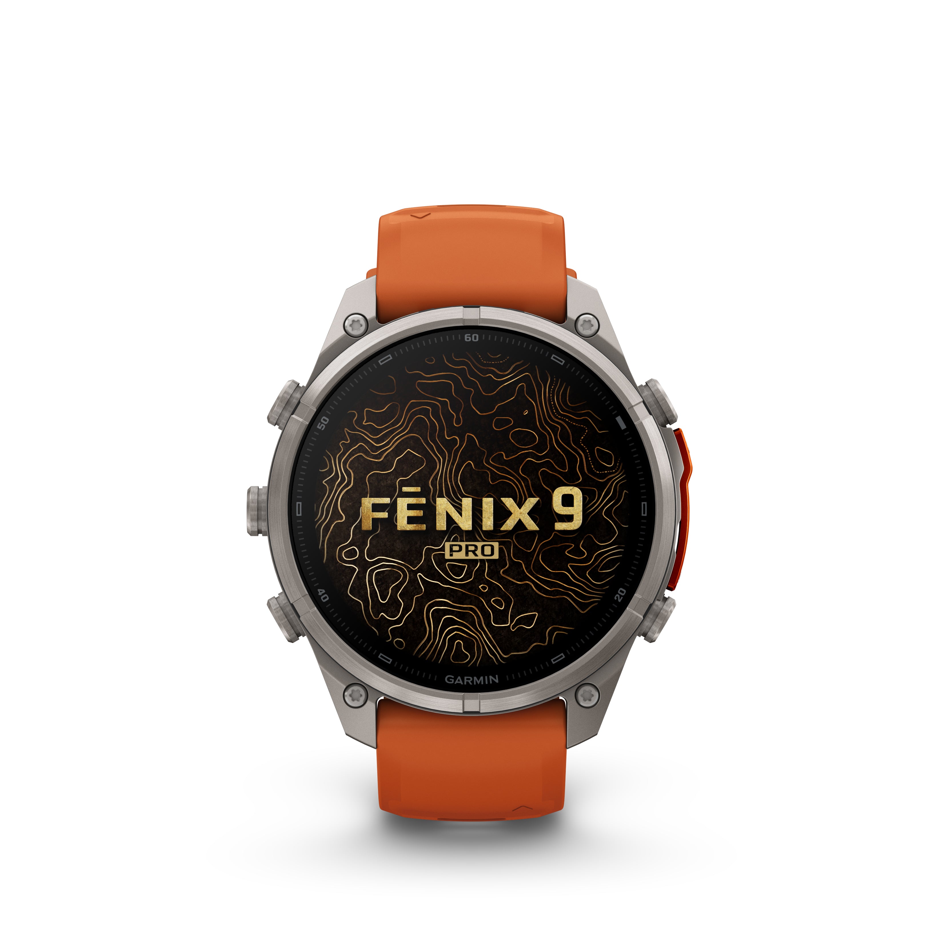 Fenix 9 Pro Amoled LTE Titanium With Spark Orange Band 47 MM