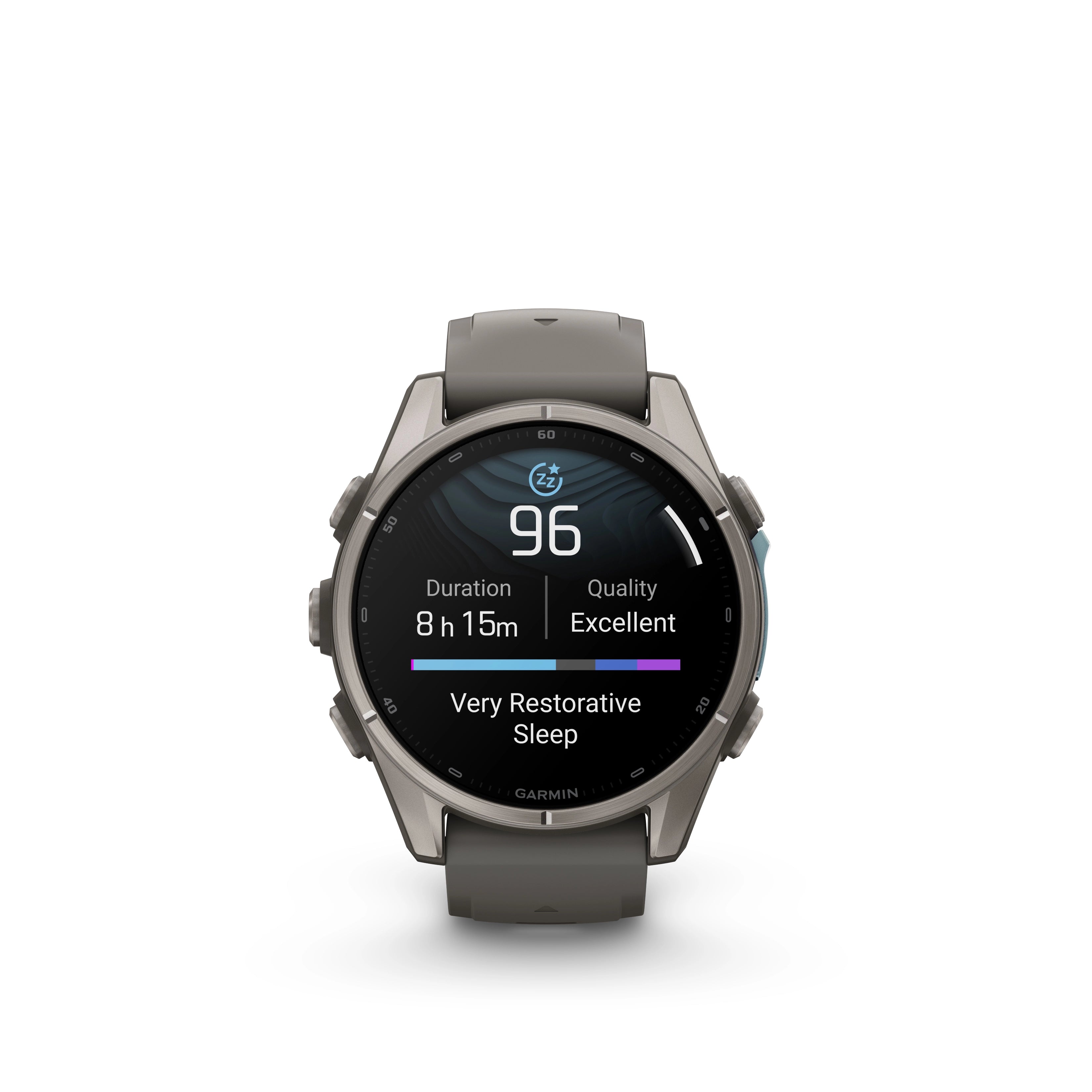Fenix 9 Amoled Titanium With Pebble Grey Silicone Band 51 MM