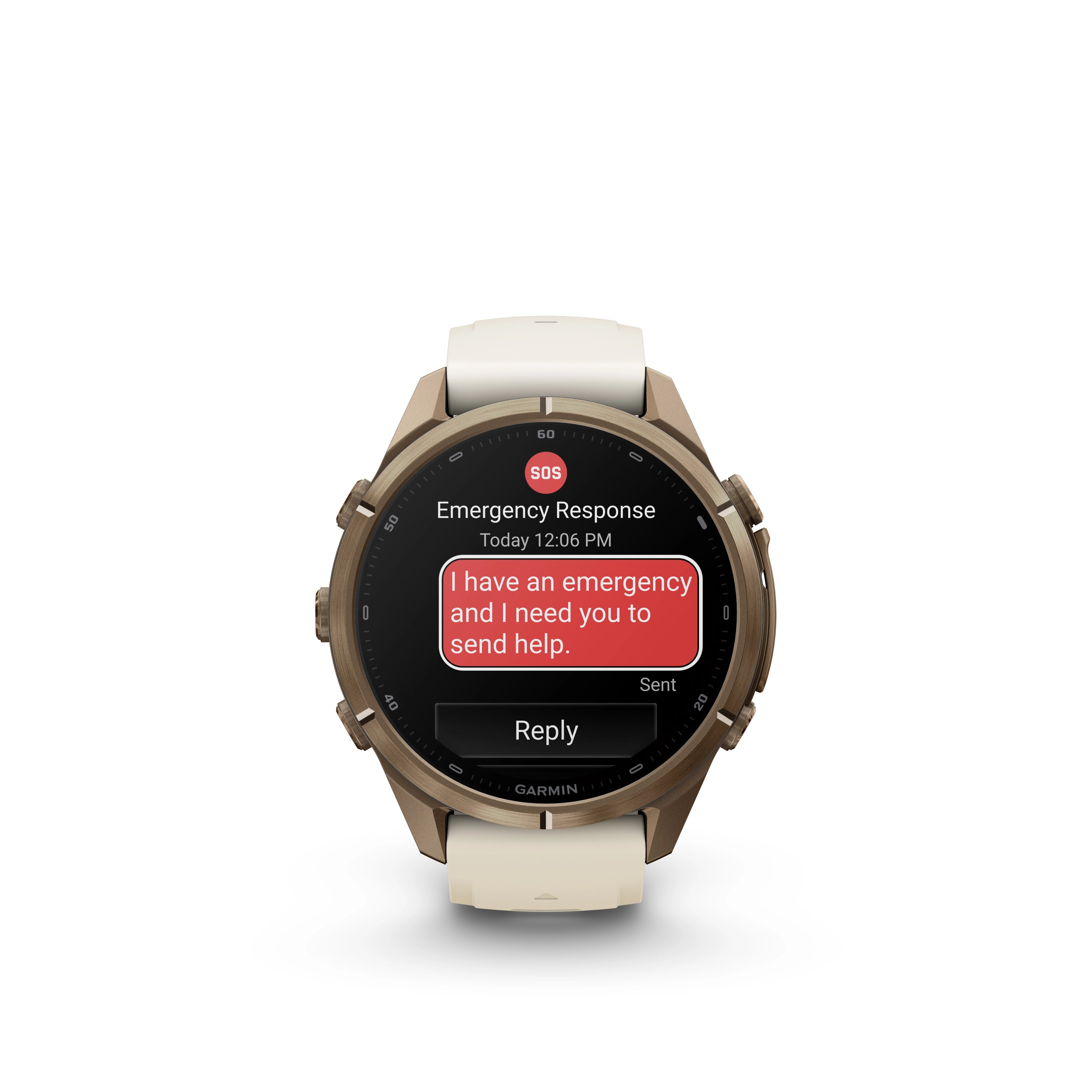 Fenix 9 Pro Amoled LTE Gold Titanium Cream Grey Band 43 MM