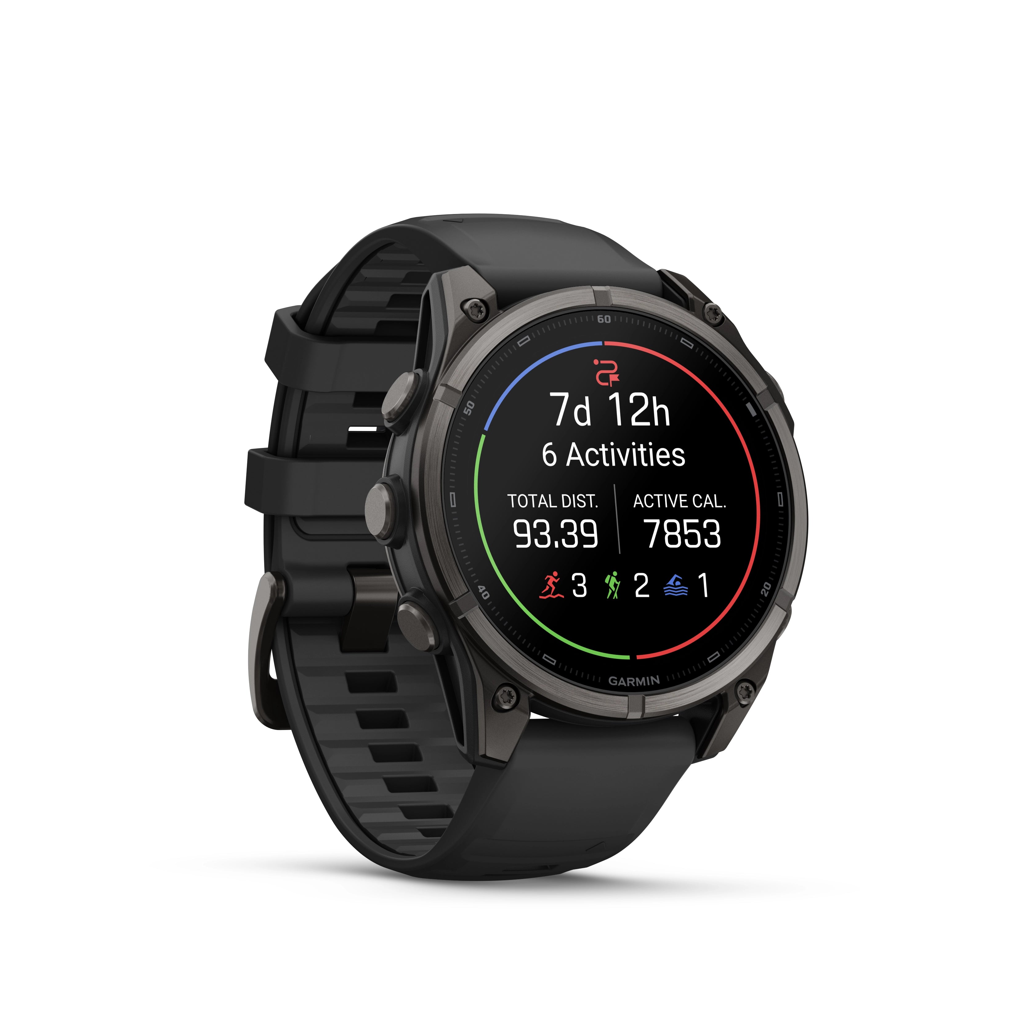 Fenix 9 Amoled Carbon Gray Titanium With Black Band 51 MM