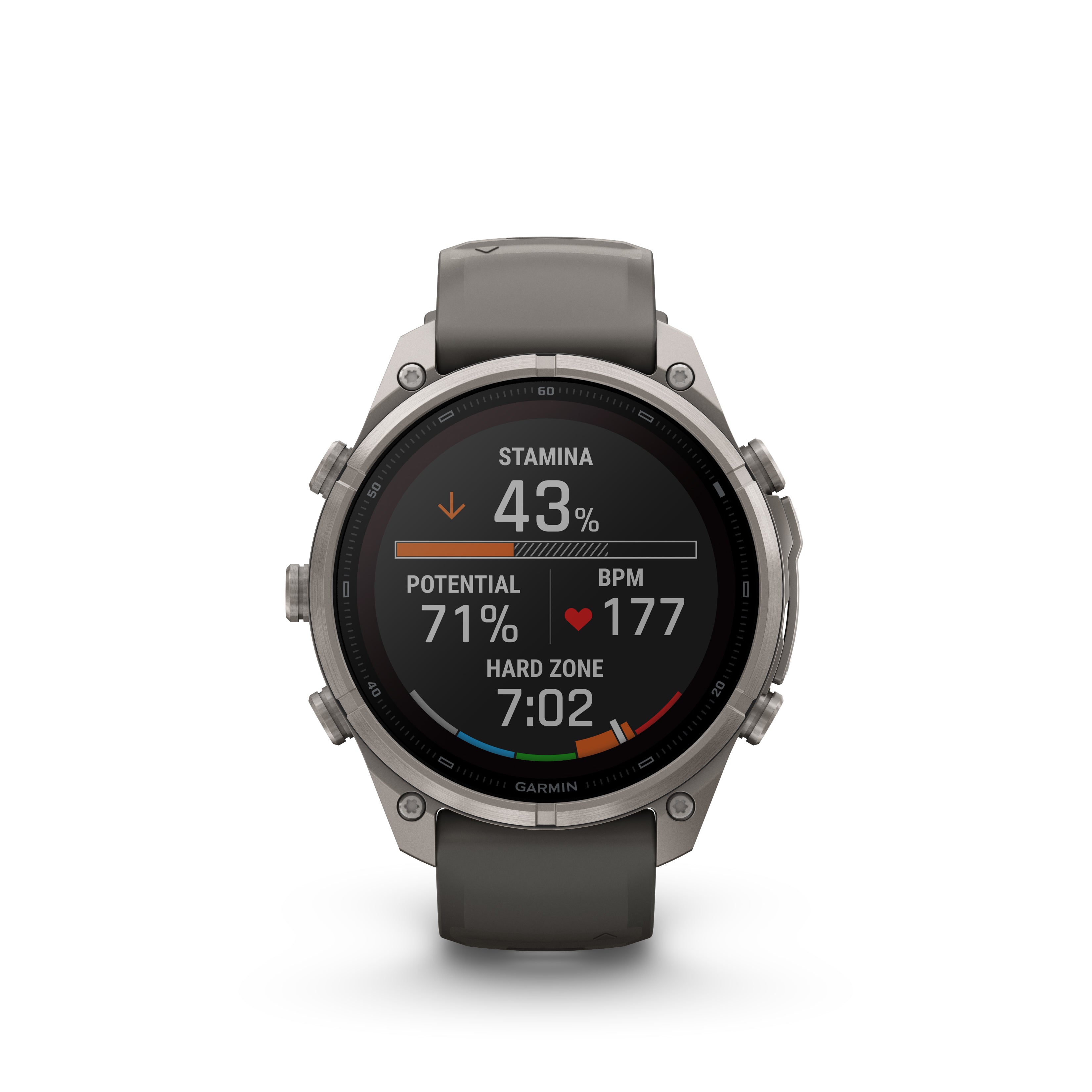 Fenix 9 Pro Solar LTE Titanium Grey Band Multisport Watch 47MM