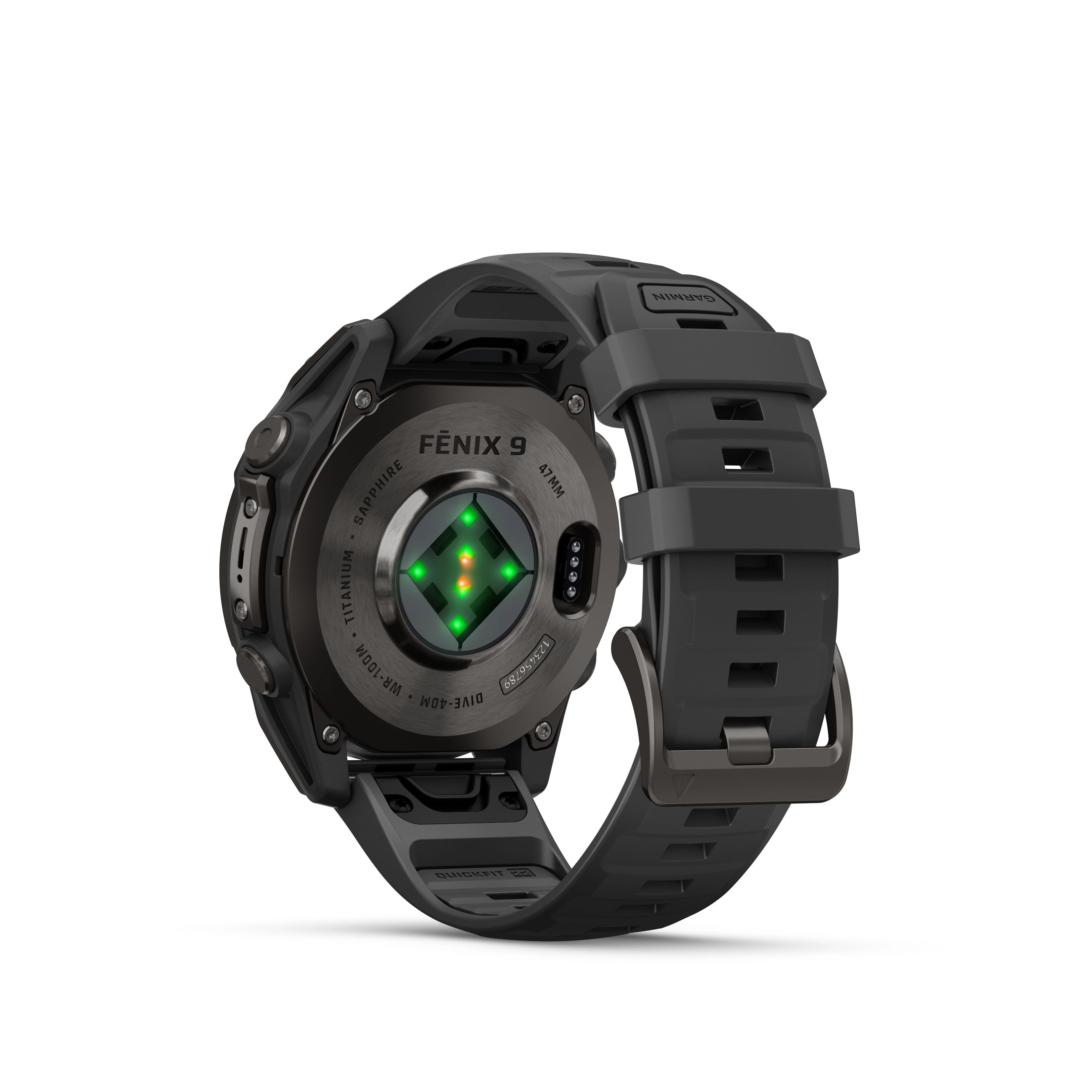 Fenix 9 Amoled Carbon Gray Titanium With Black Band 51 MM