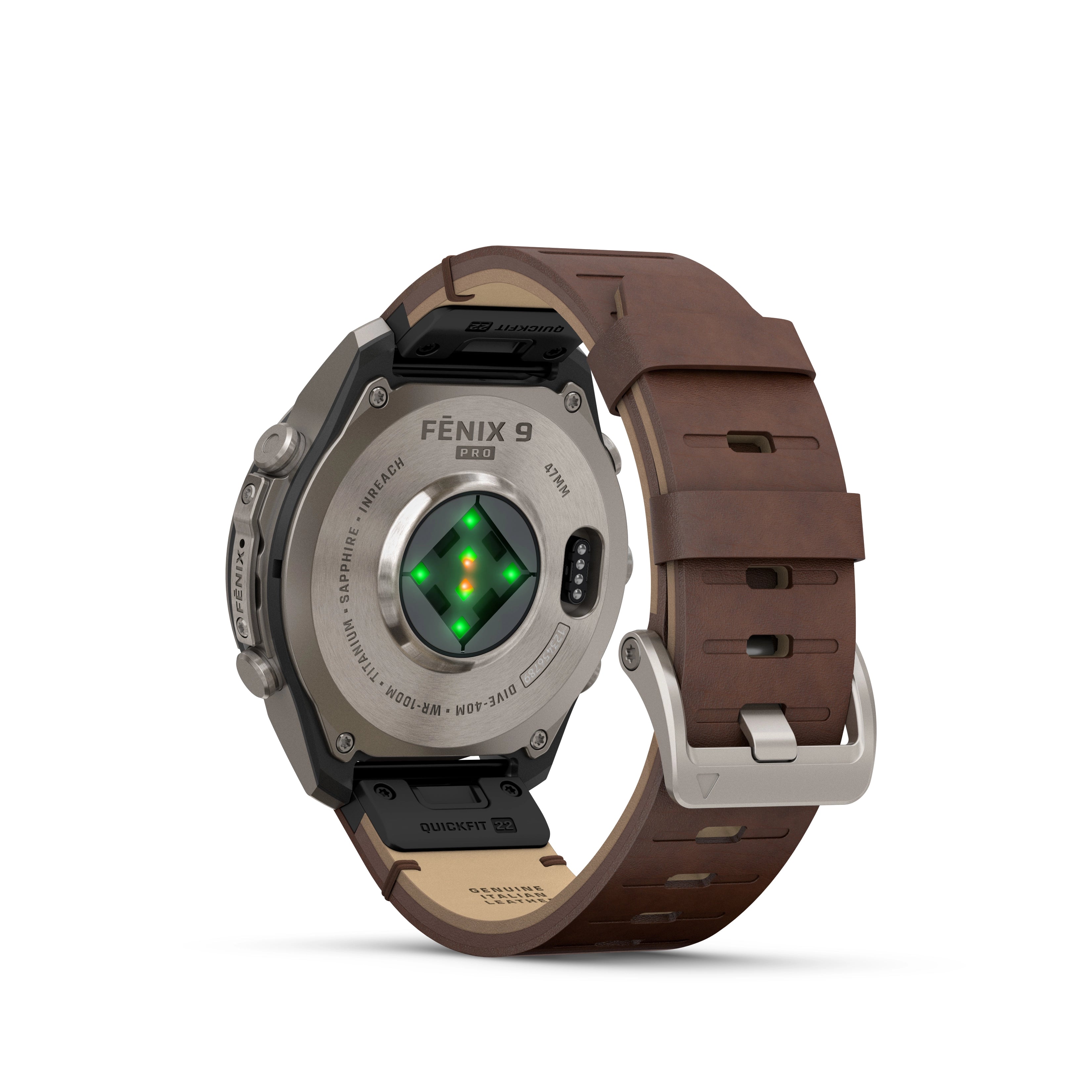 Fenix 9 Pro Amoled LTE Titanium Leather Silicon Bands 47 MM