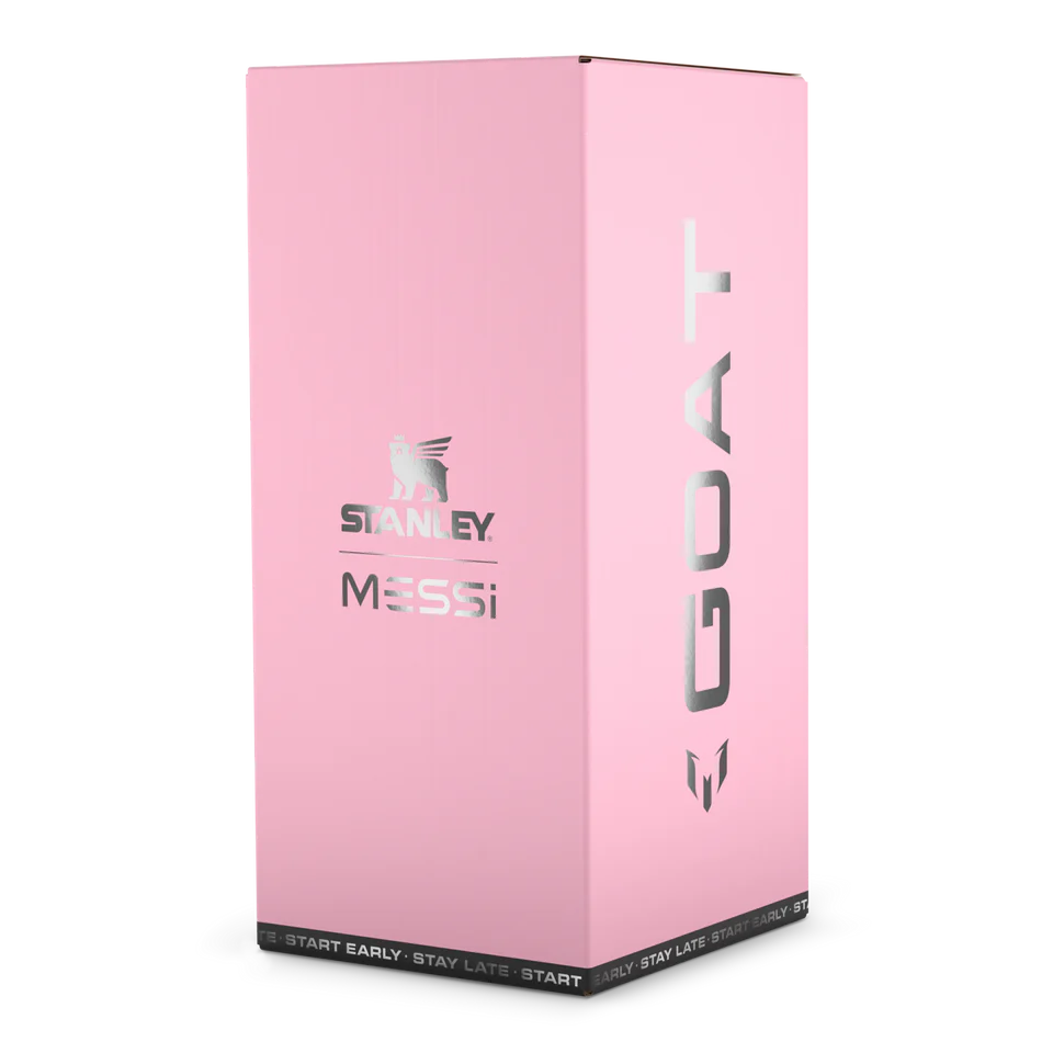 Messi x Quencher Protour Flipstraw Goat Pink 40 Ounce Tumble