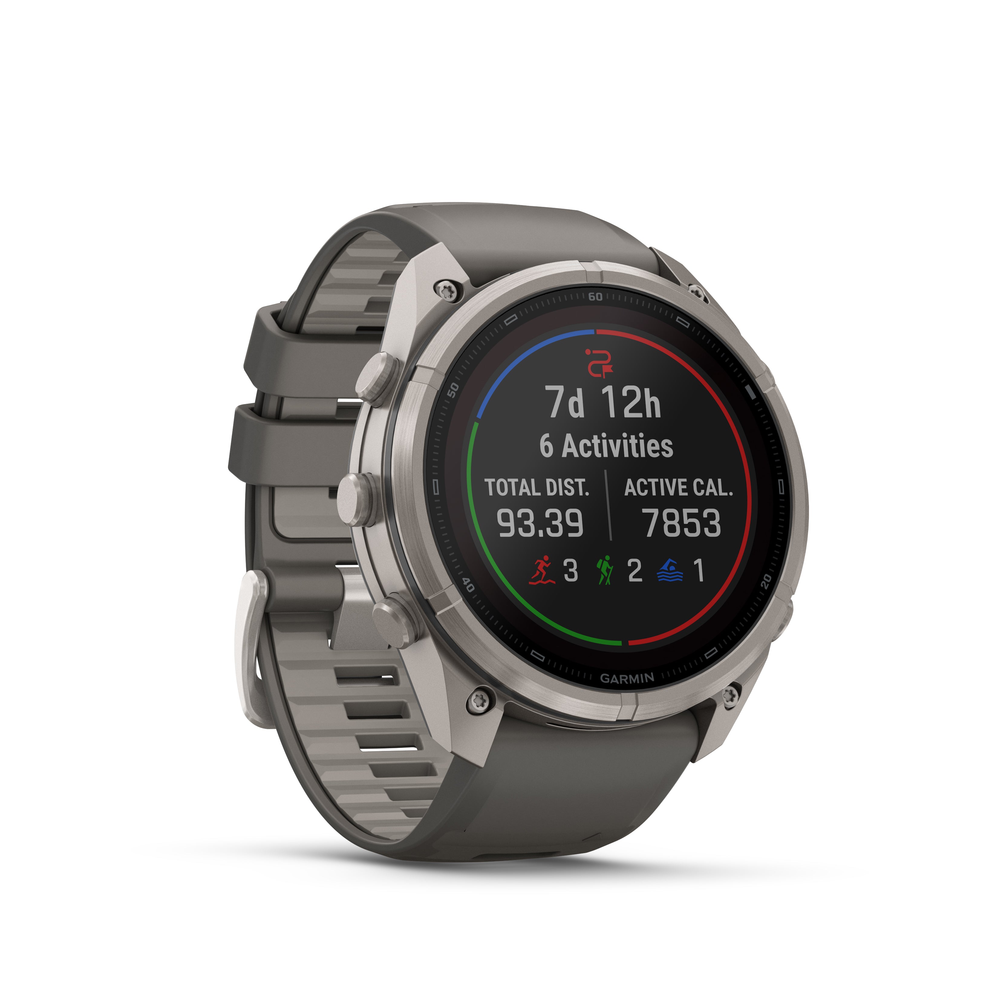 Fenix 9 Pro Solar LTE Titanium Grey Band Multisport Watch 51MM