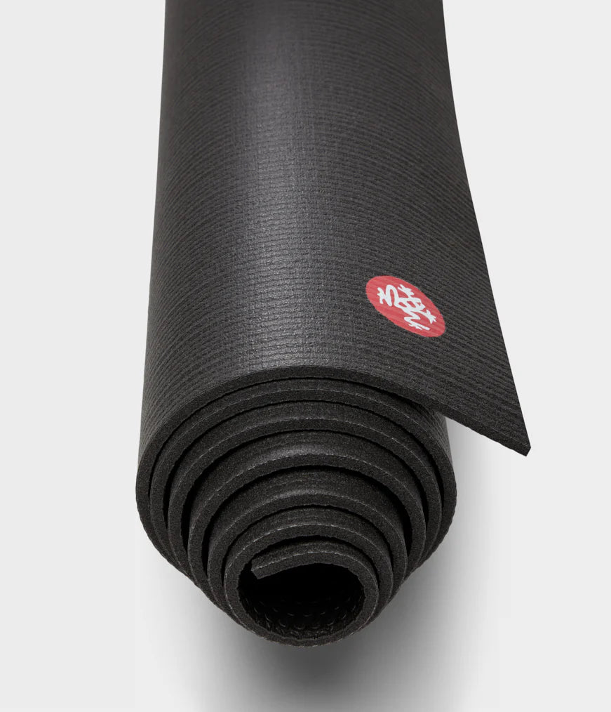 Pro Yoga Mat Black 71 Inch 6 Millimeter