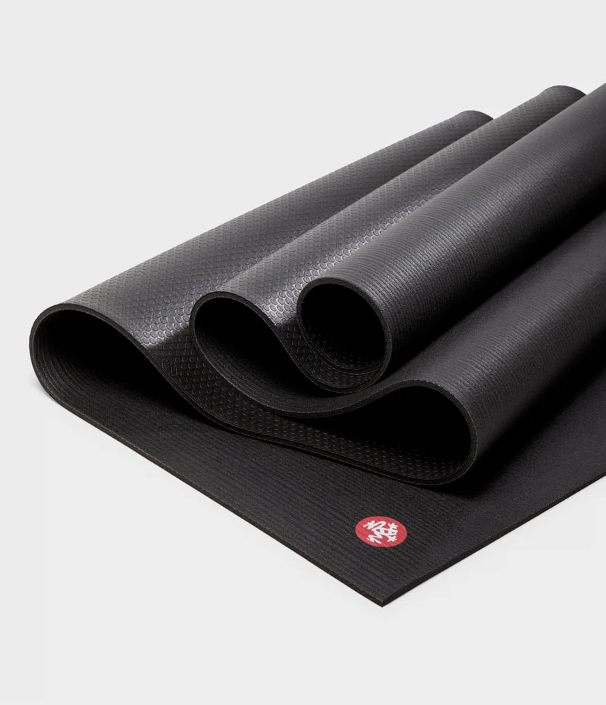 Pro Yoga Mat Black 71 Inch 6 Millimeter
