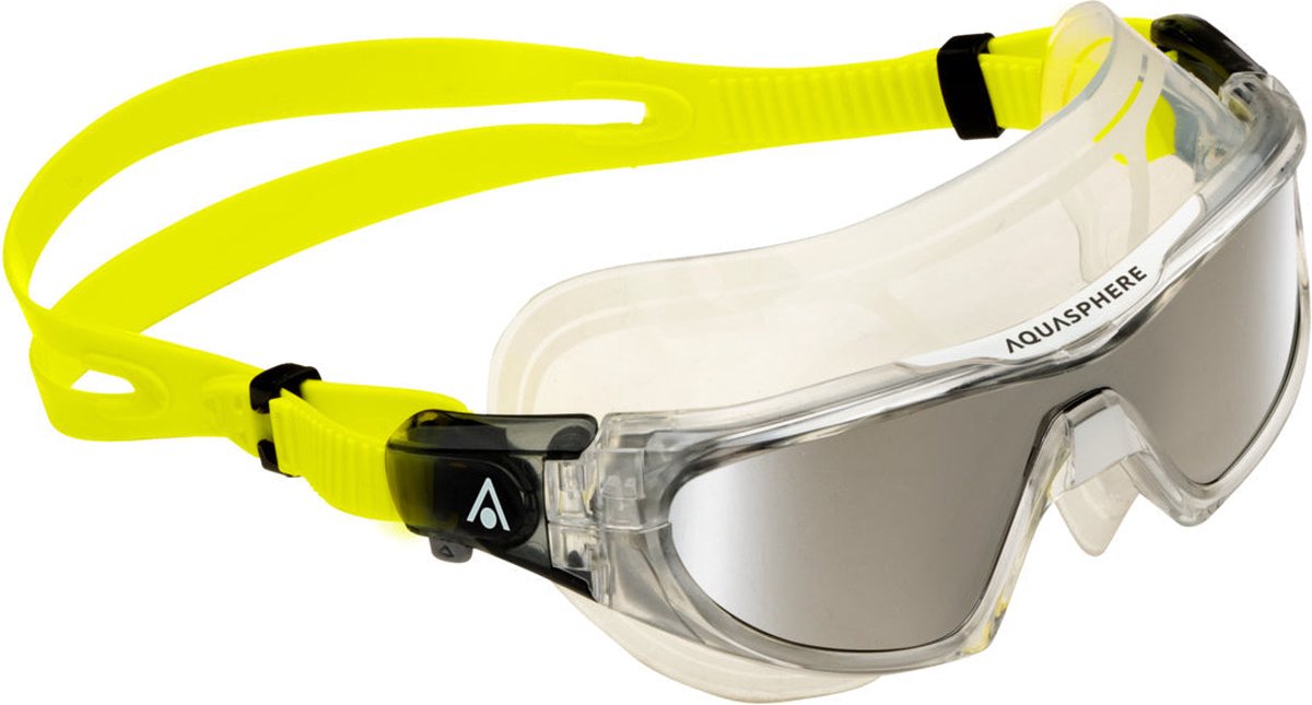 Vista Pro Adult Clear Yellow Black Swim Mask