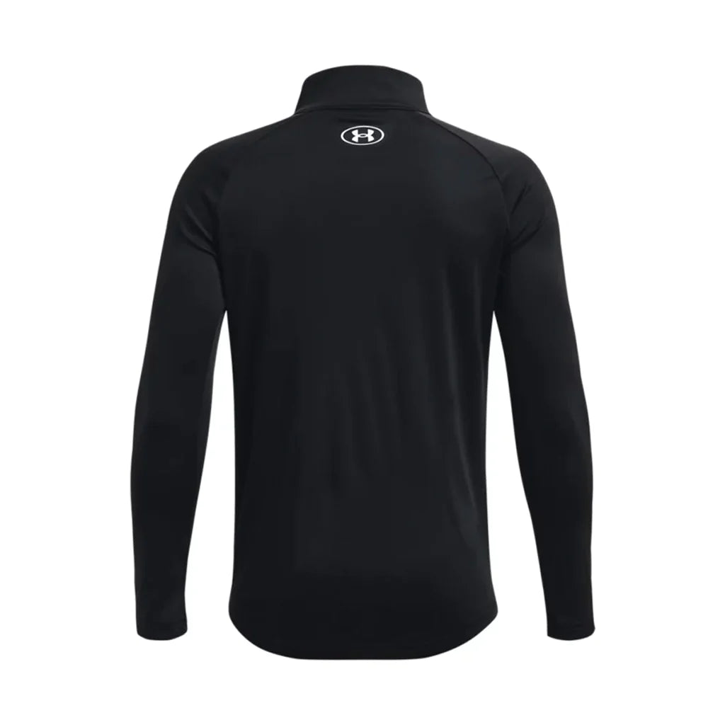 Boys Performance Tech Small Logo Half Zip Long Sleeve T-Shir