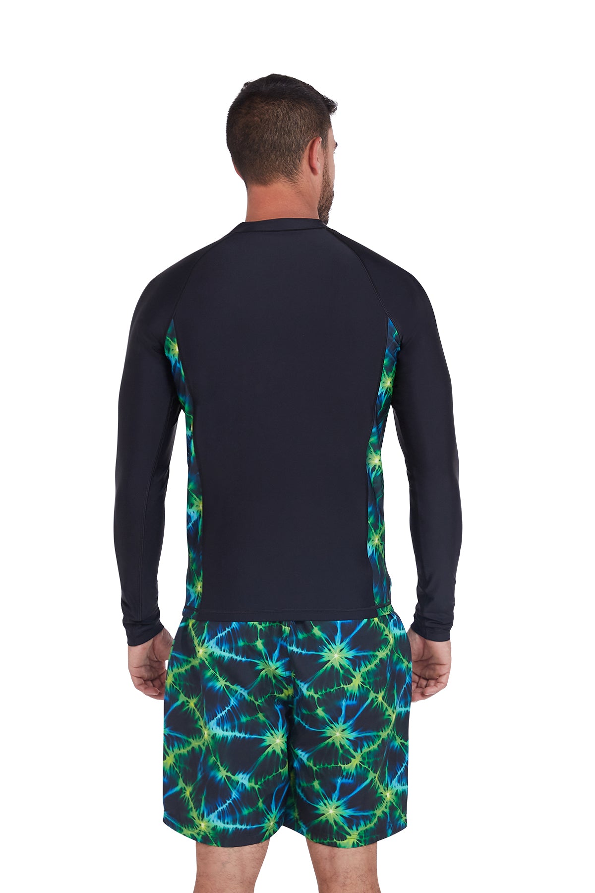 Mens Long SleeveTie Dye Rashguard