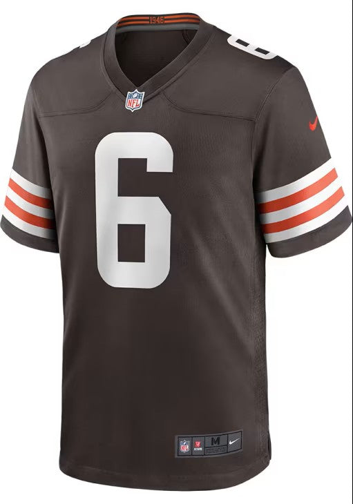Mens Cleveland Browns Baker Mayfield Home Game Jersey