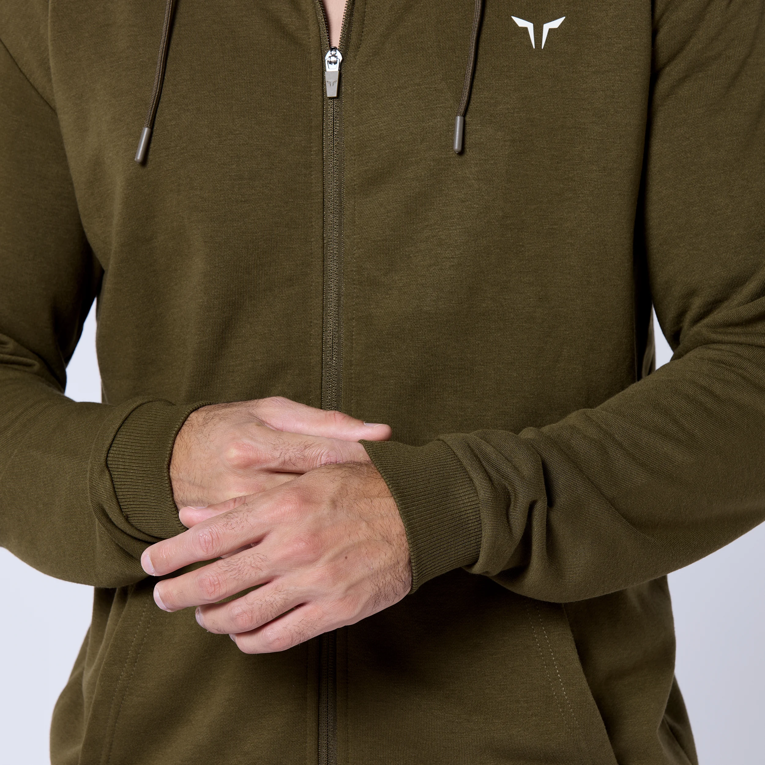 Mens Essential Zipped Hoodie