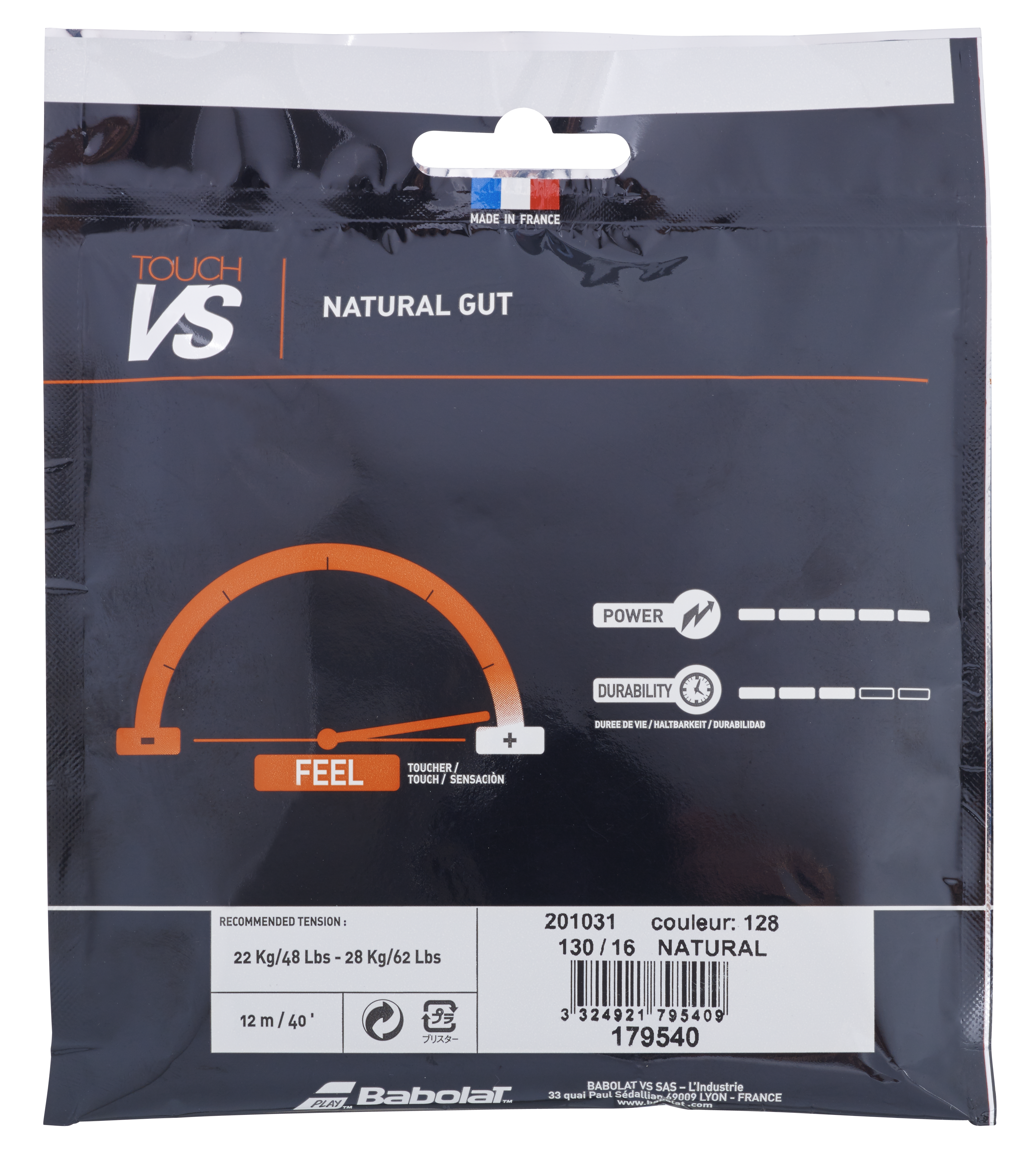 Touch Vs 12 Meter Natural Tennis String