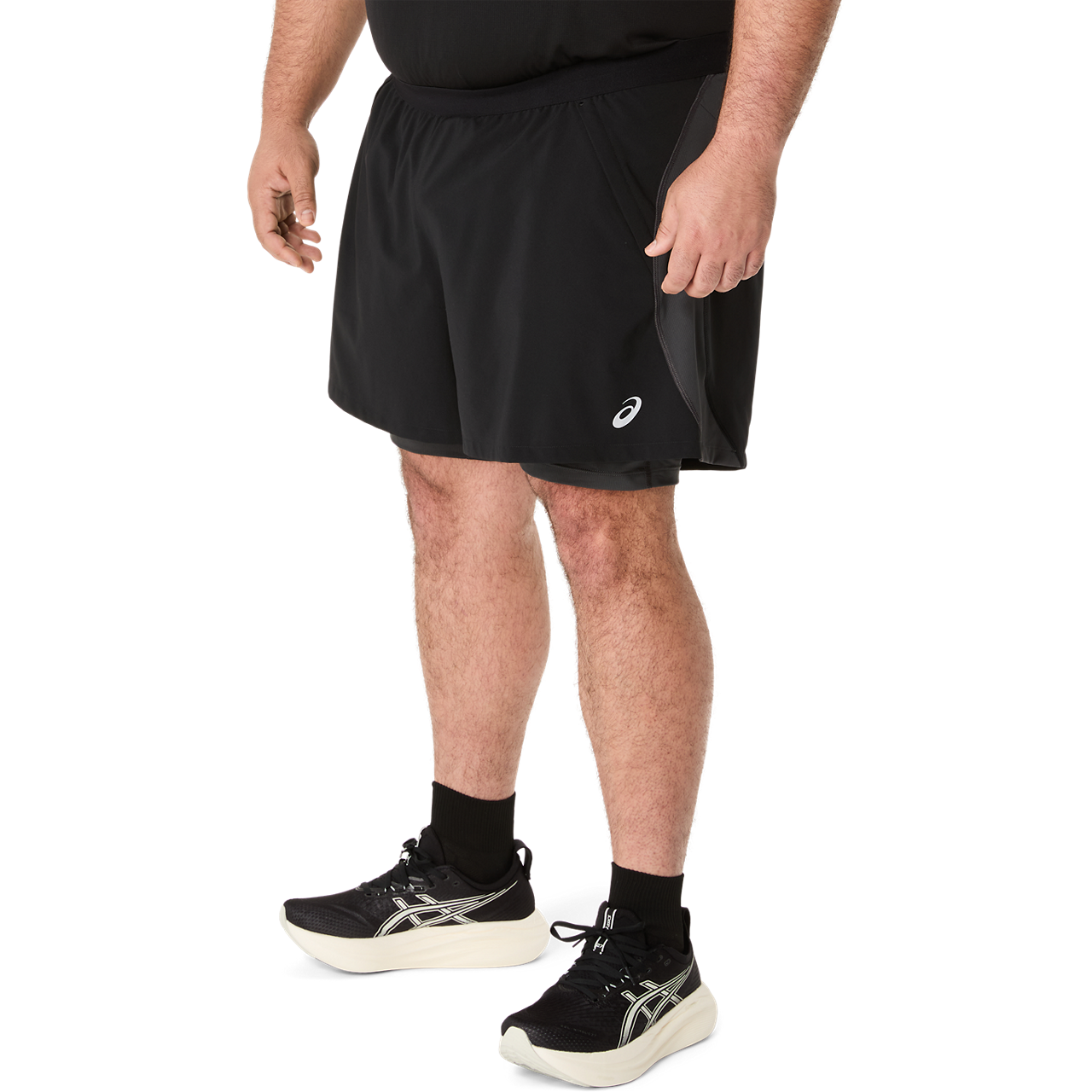 Mens Road 2 in 1 5 Inch Short