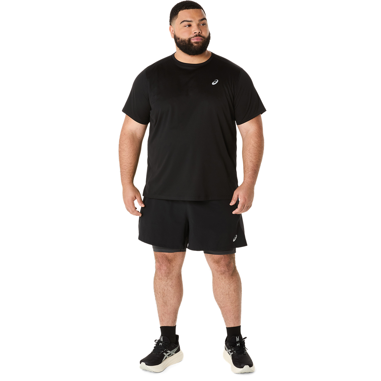 Mens Road 2 in 1 5 Inch Short