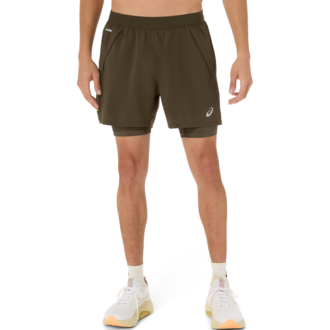 Mens Road 2-in-1 5 Inch Short