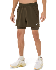 Mens Road 2-in-1 5 Inch Short