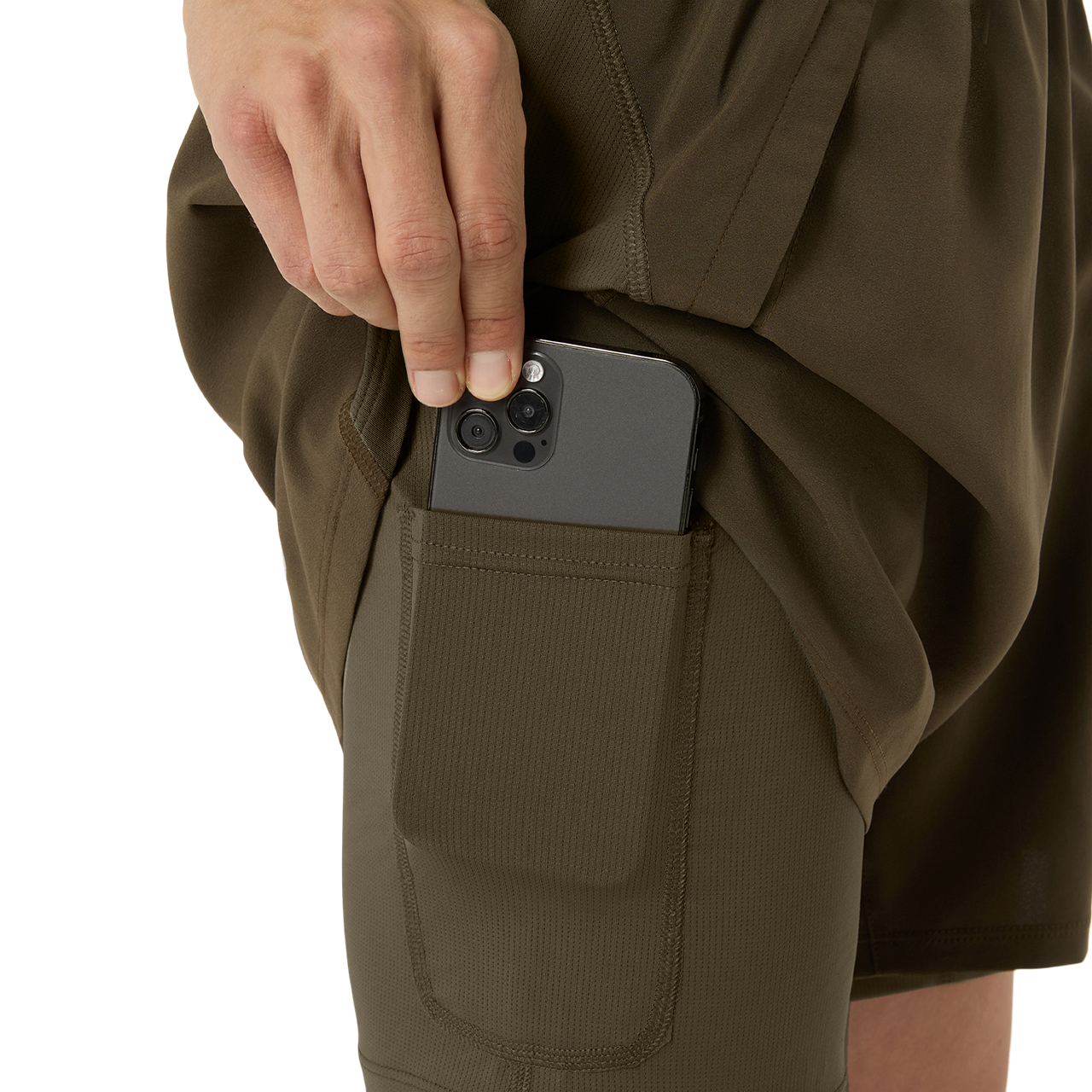 Mens Road 2-in-1 5 Inch Short