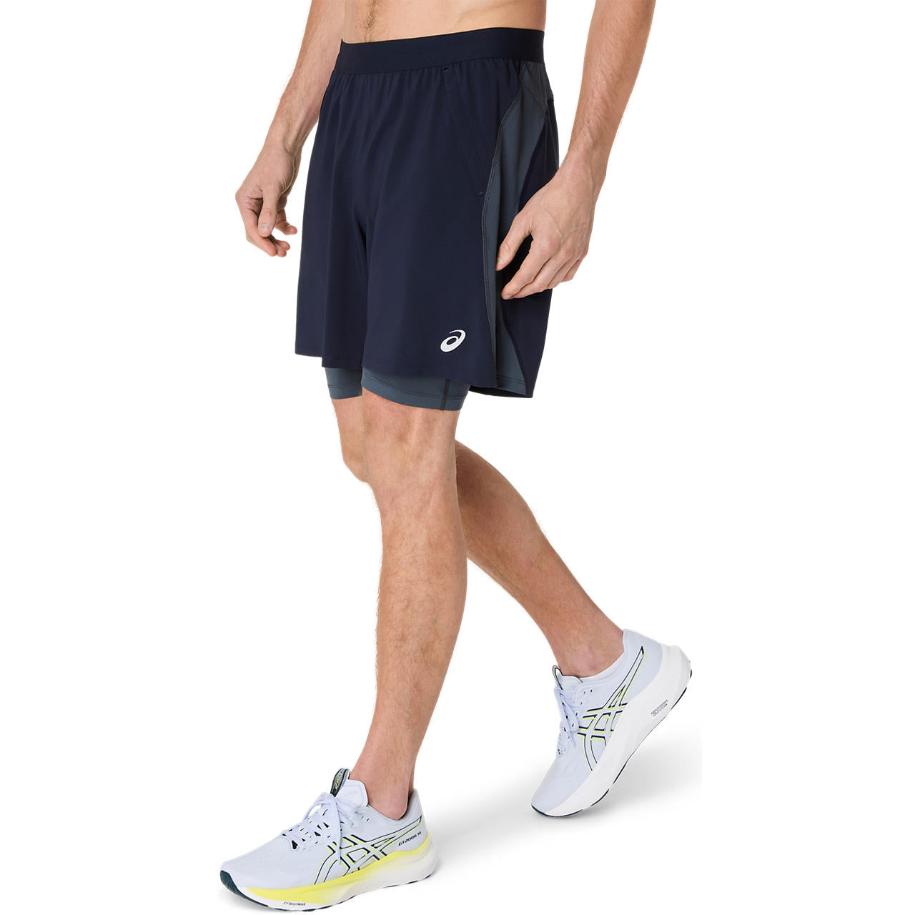 Mens Road 2 in 1 7 Inch Short