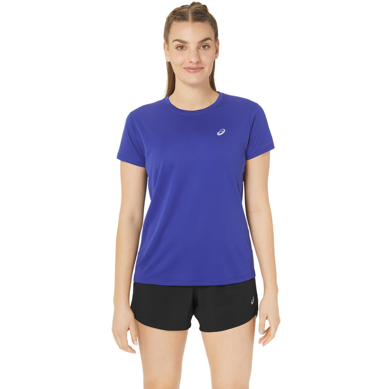 Womens Running Silver Short Sleeve T-Shirt