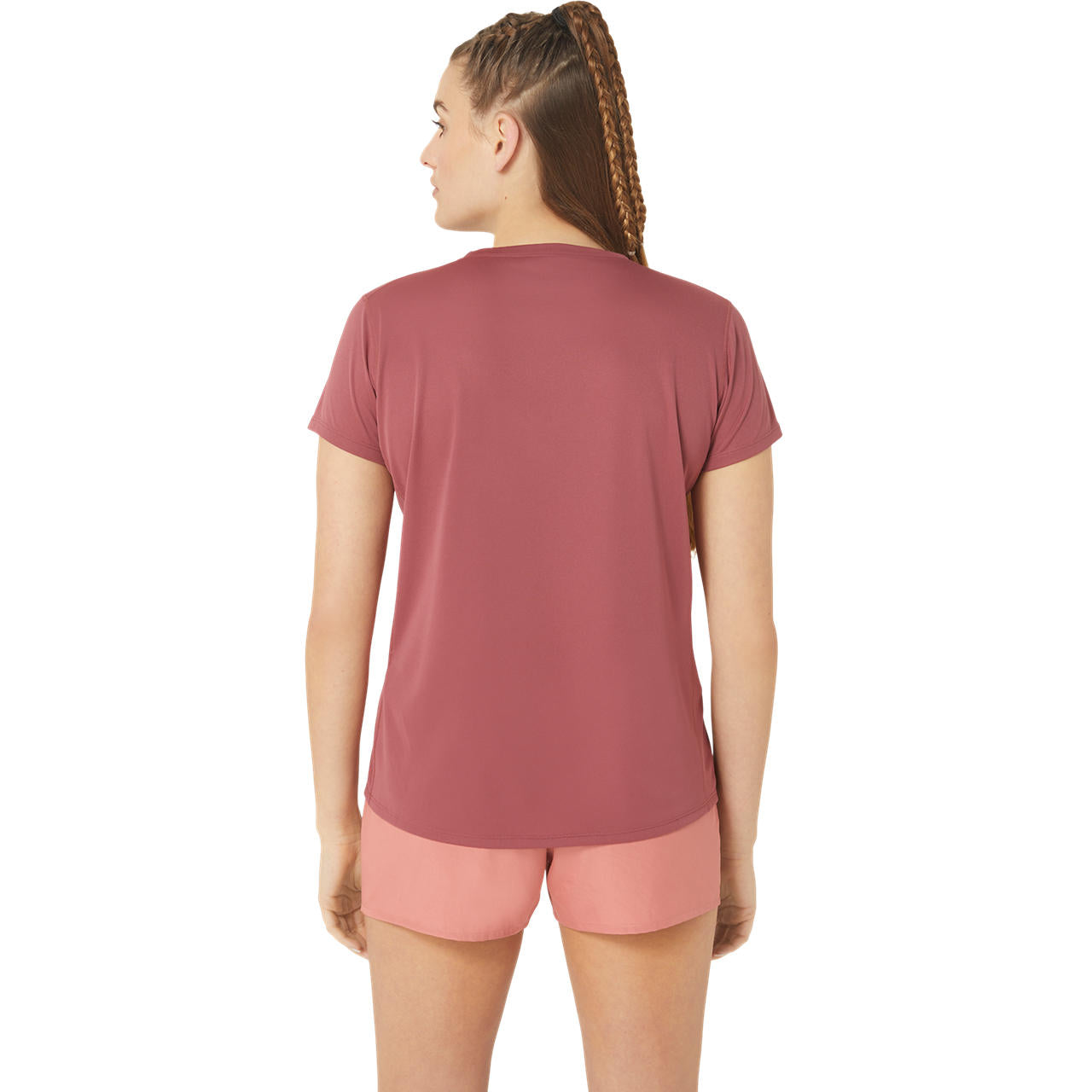 Womens Running Silver Short Sleeve T-Shirt