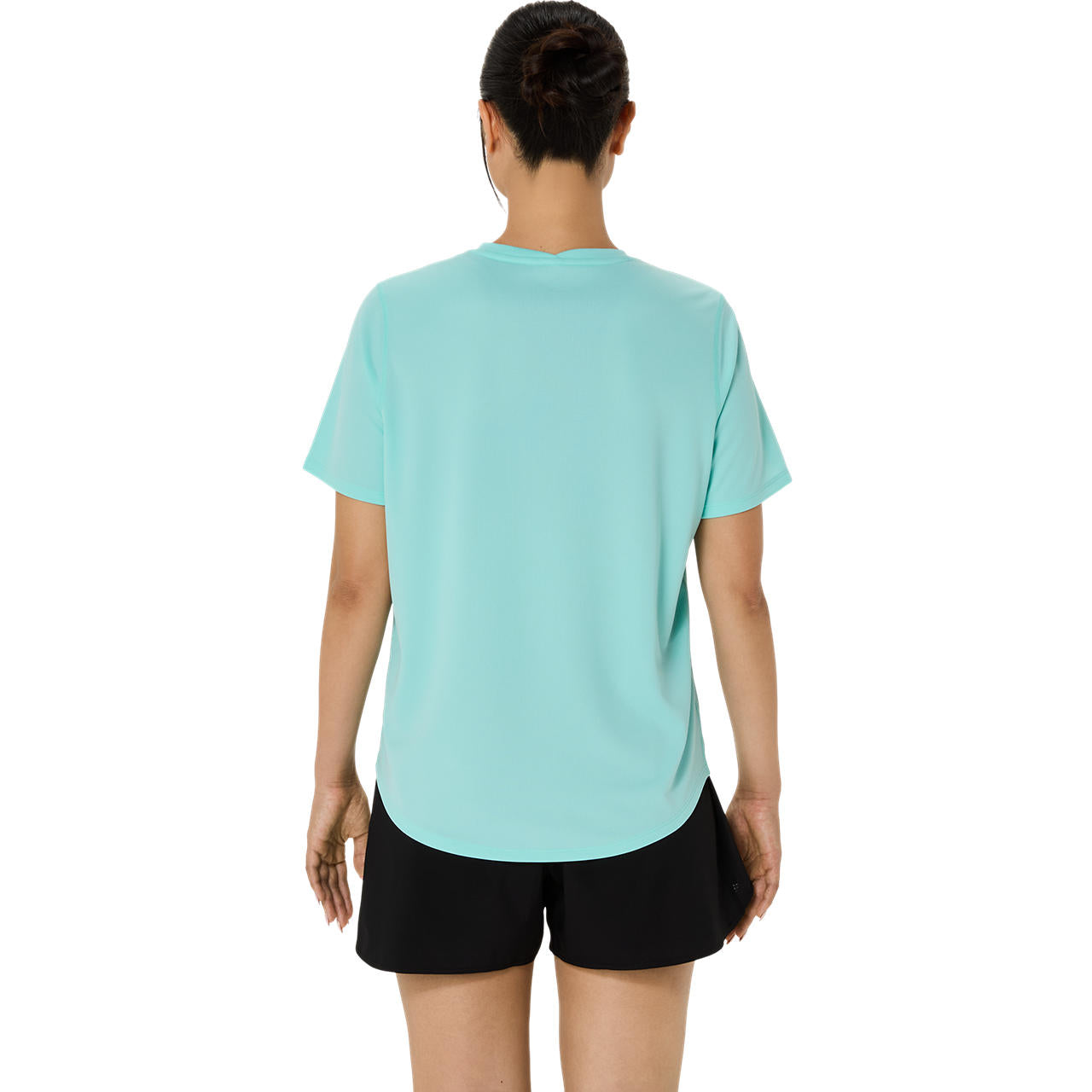 Womens Running Silver Short Sleeve T-Shirt