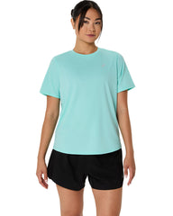 Womens Running Silver Short Sleeve T-Shirt