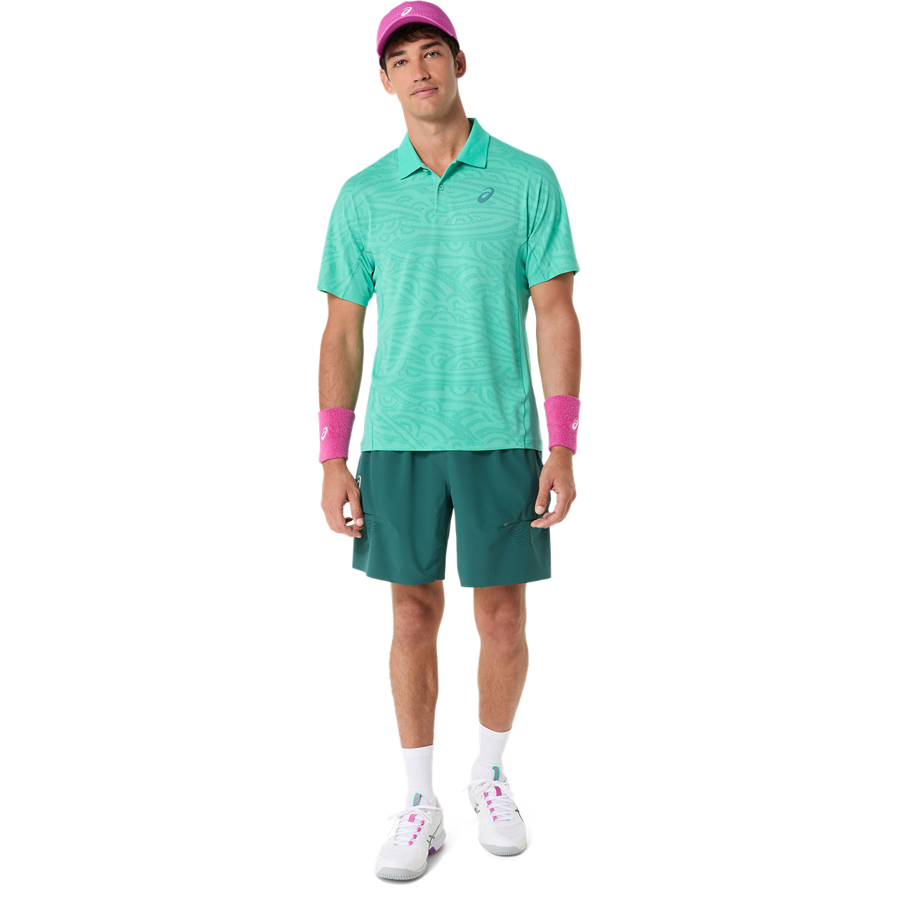 Mens Tennis Match Jacquard Polo