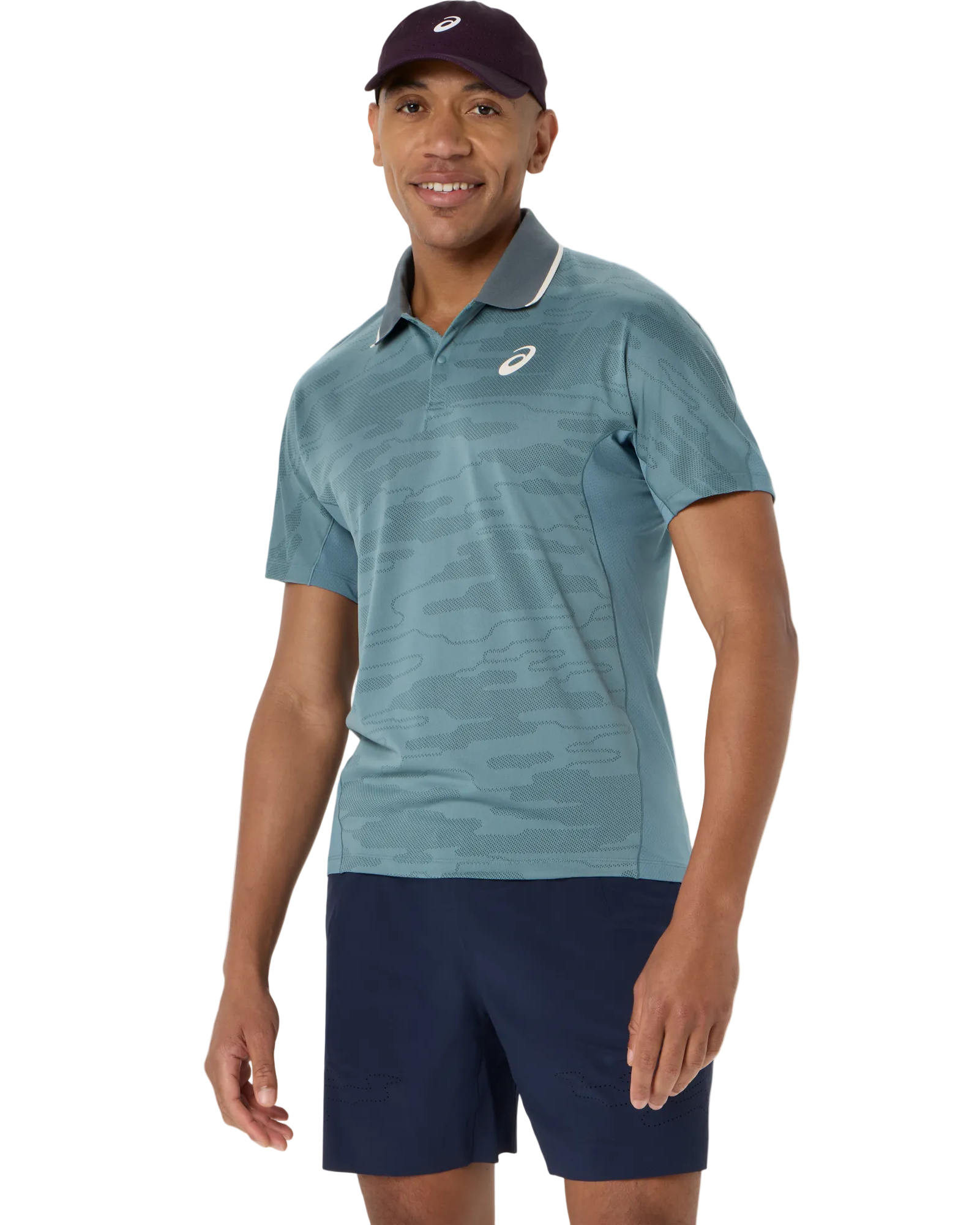 Mens Match Jacquard Polo