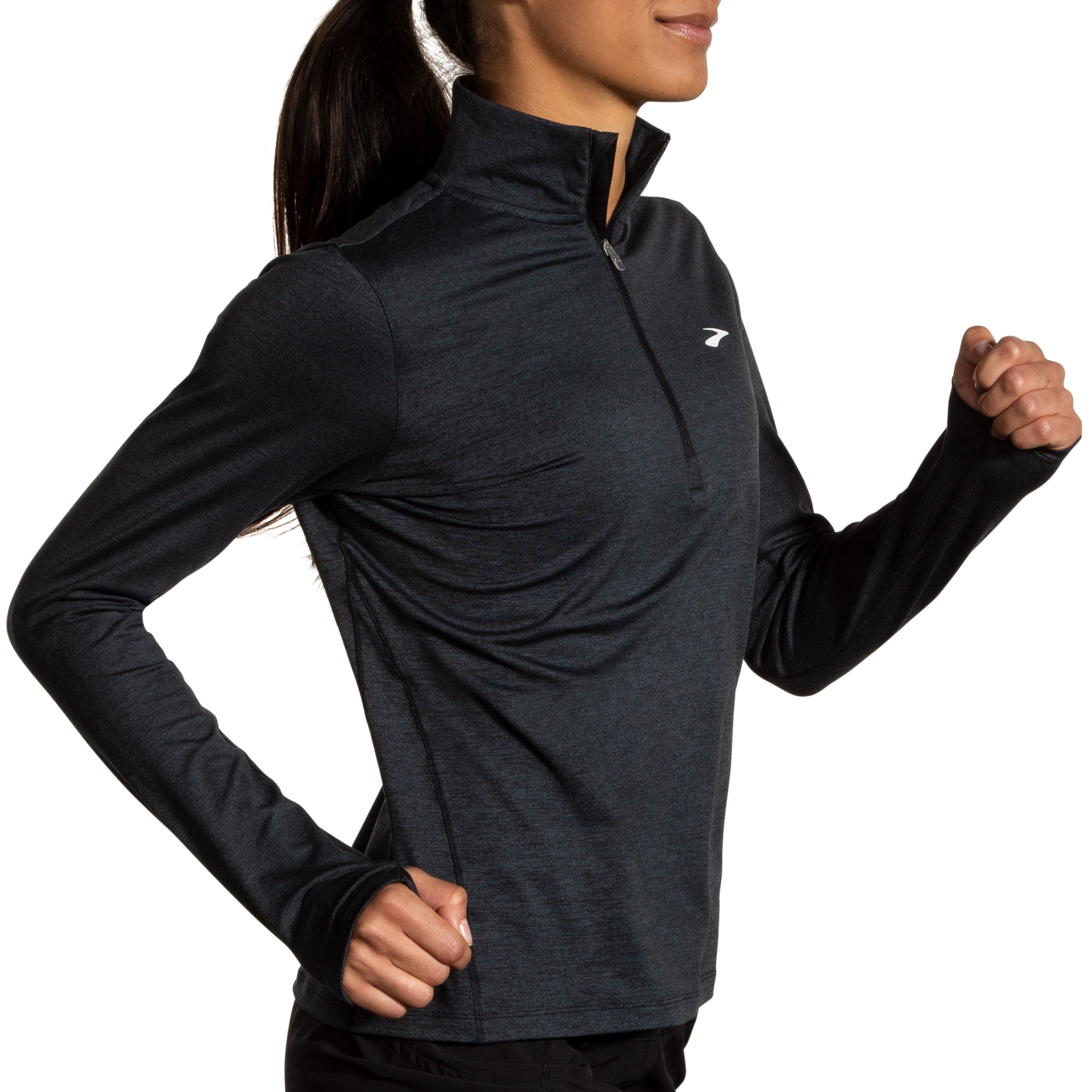 Womens Dash 1/2 Zip 2.0 Long Sleeve T-Shirt