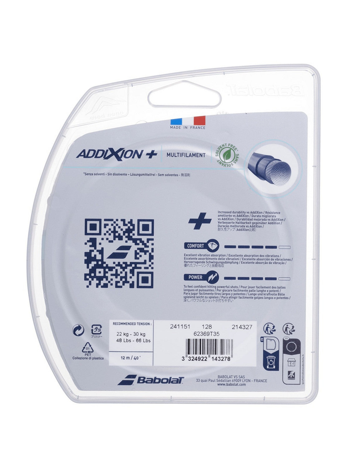 Addixion+ 12 Meter Natural Tennis String