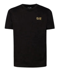 Mens Train Core Identity Small Gold Logo Short Sleeve