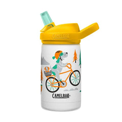 Eddy+ 12Oz Insulated Stainless Steel Biking Dogs Kids Bottle