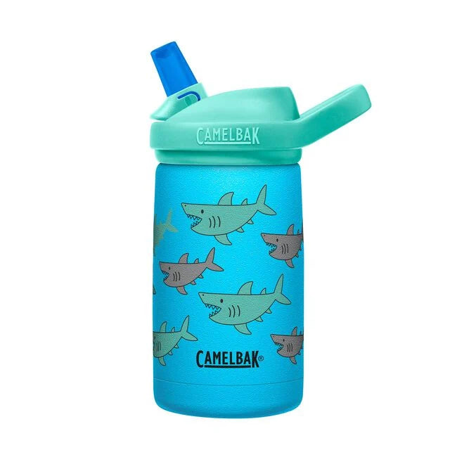 Eddy+ 12Oz Insulated Stainless Steel School of Sharks Kids Bottle