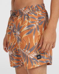 Mens Cali Floral 16 inch Swim Shorts